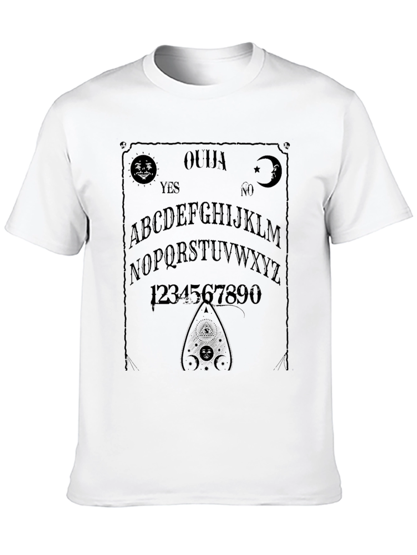 Ouija Board Graphic T-Shirt - Black