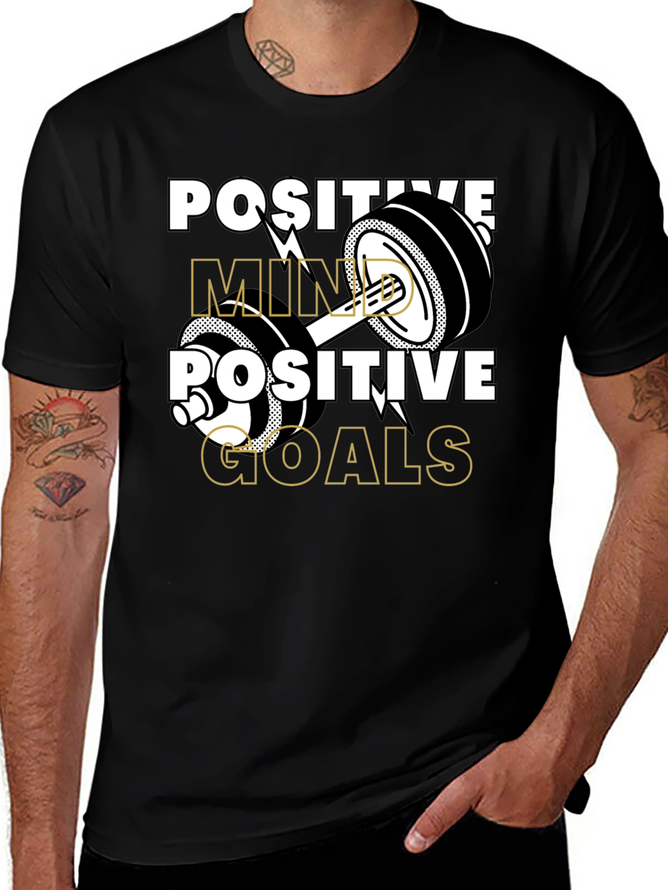 Positive Mind Positive Goals Gym T-Shirt