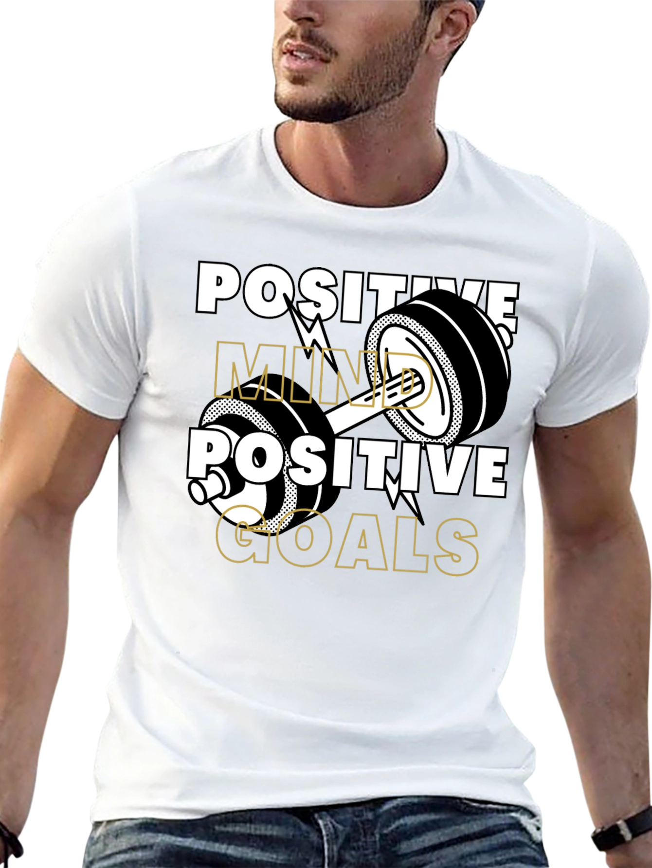 Positive Mind Positive Goals Gym T-Shirt