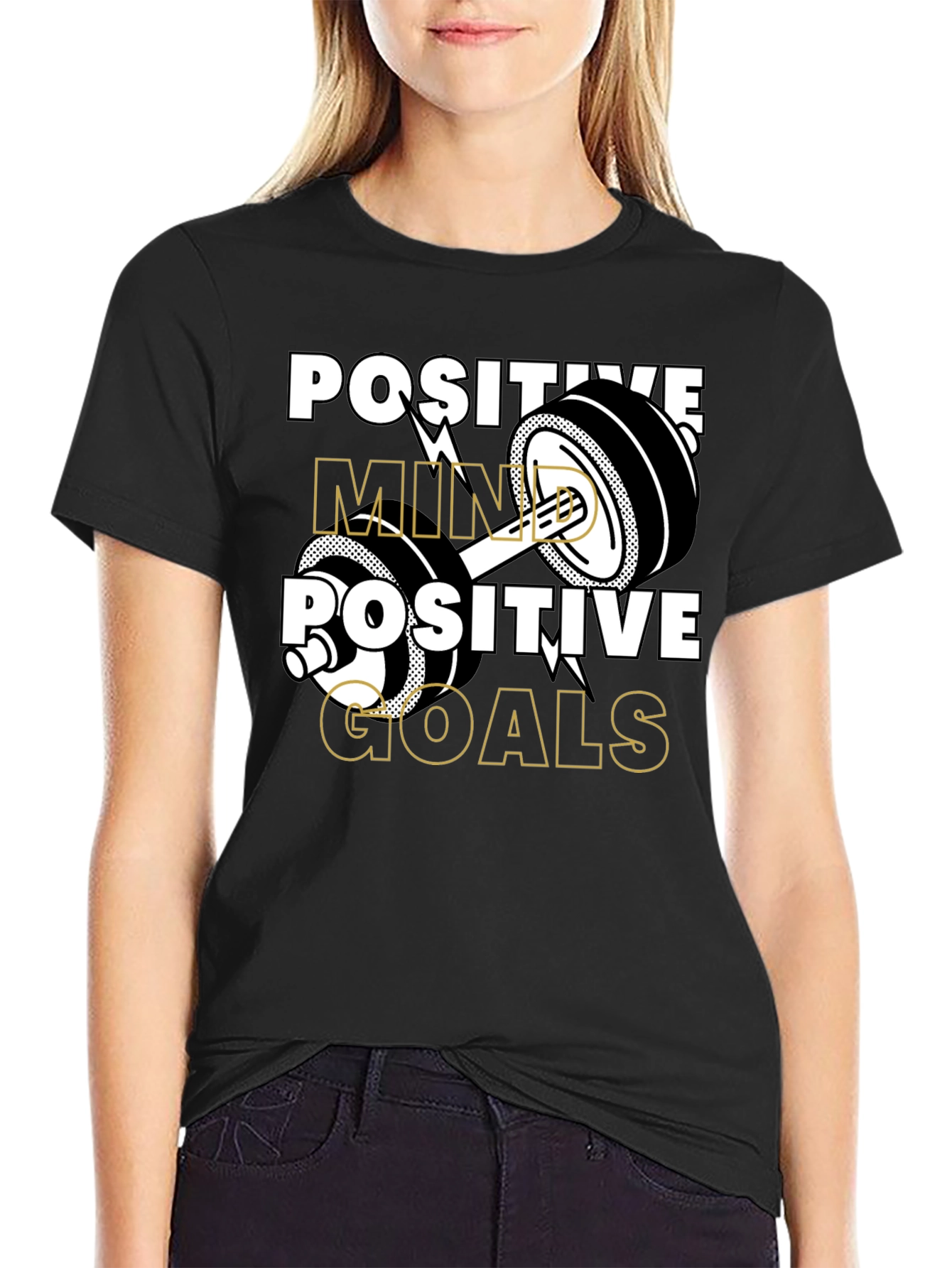 Positive Mind Positive Goals Gym T-Shirt