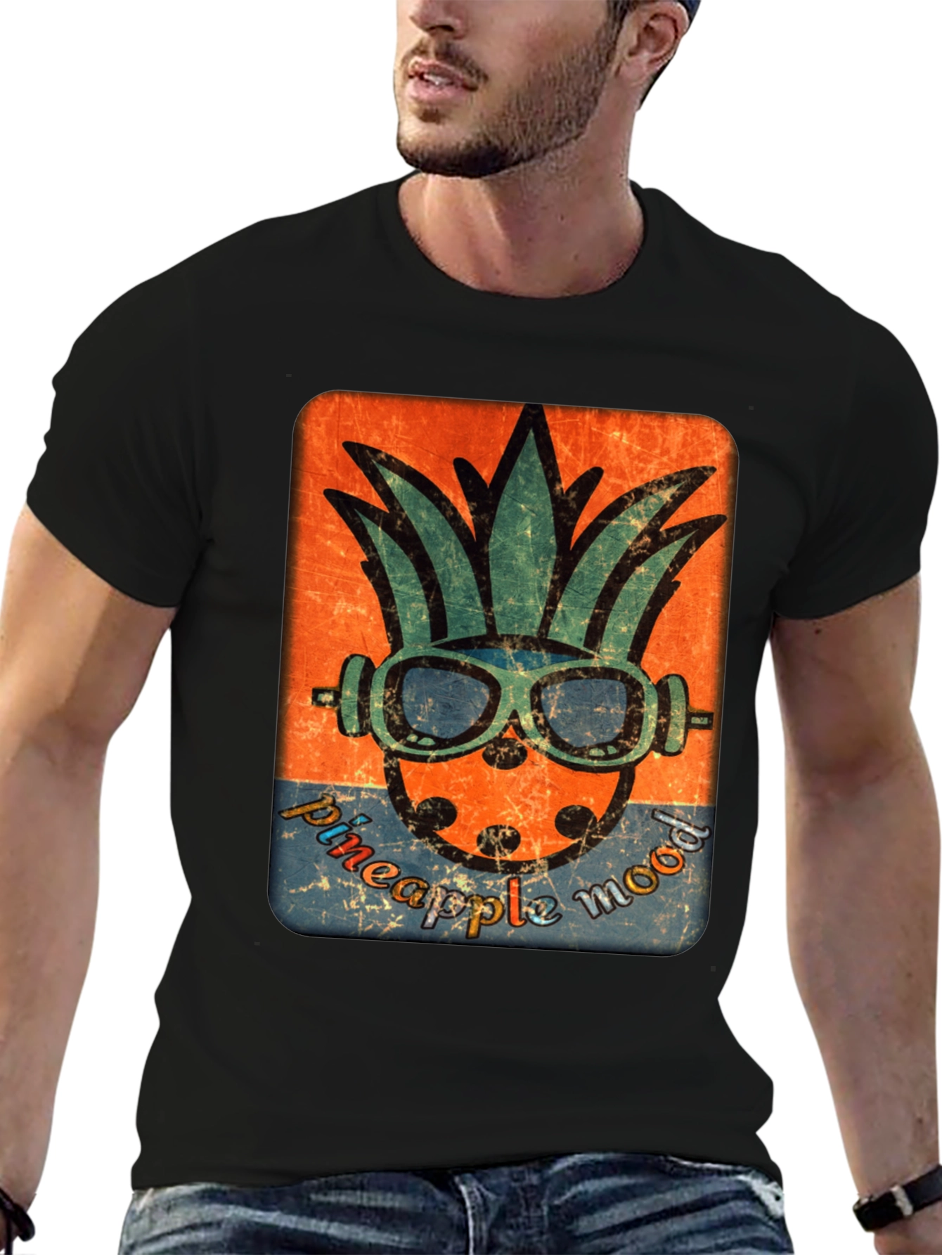 Pineapple Mood Graphic Tee - Tropical Vibe