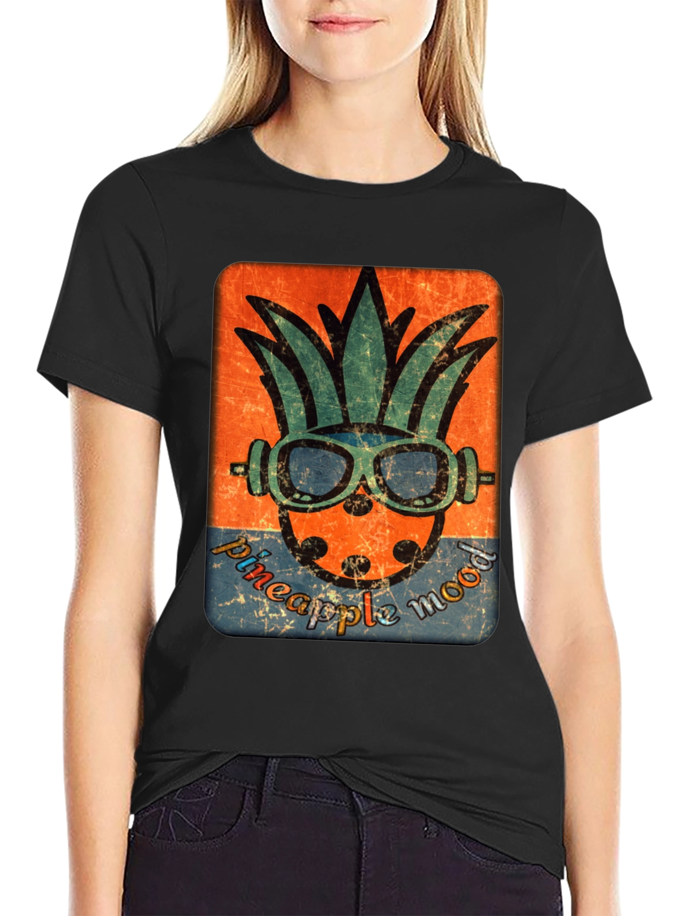 Pineapple Mood Graphic Tee - Tropical Vibe