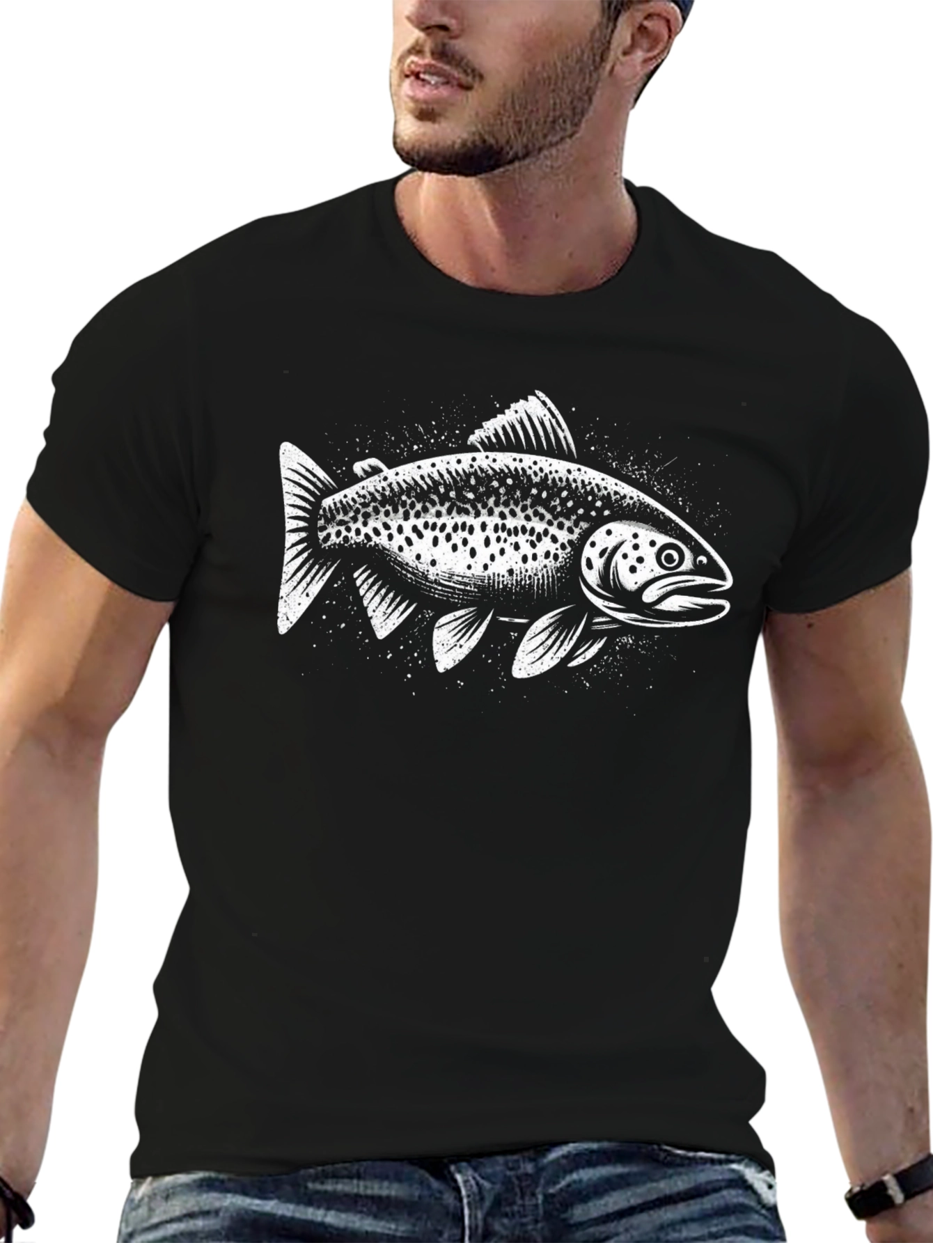 Black Fish Graphic Tee - Mens Short Sleeve