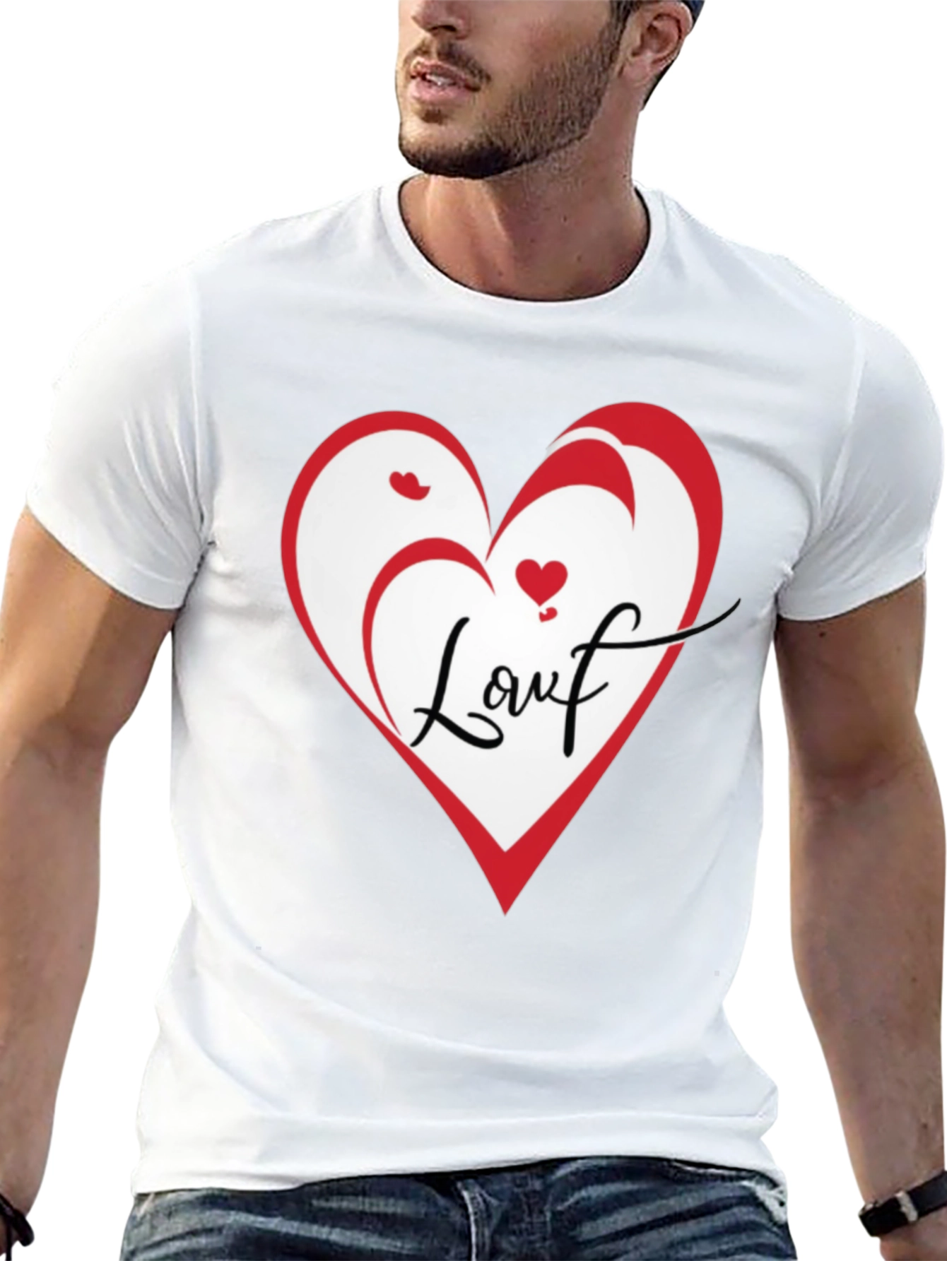 Love Heart Graphic T-Shirt - Stylish Casual Tee