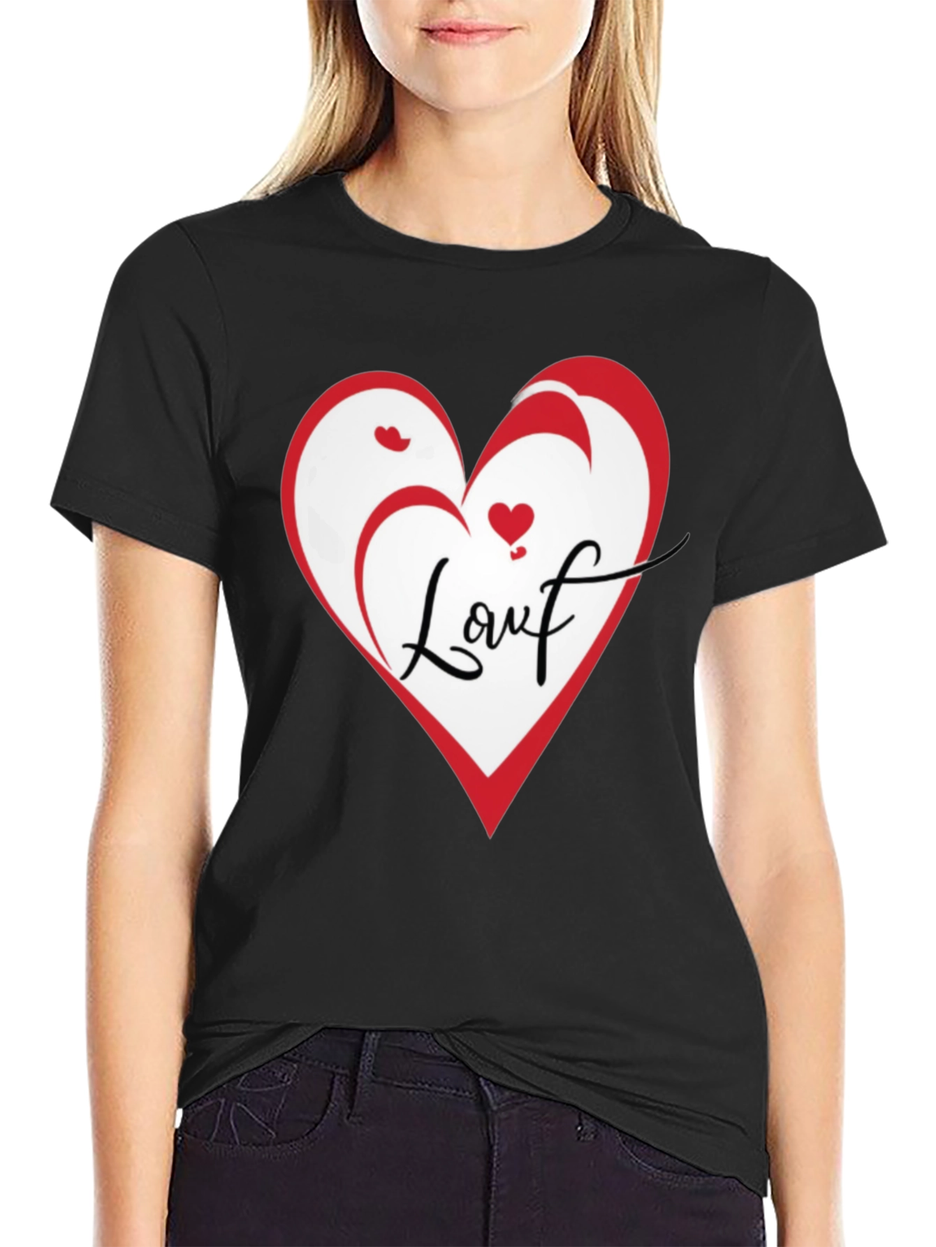 Love Heart Graphic T-Shirt - Stylish Casual Tee