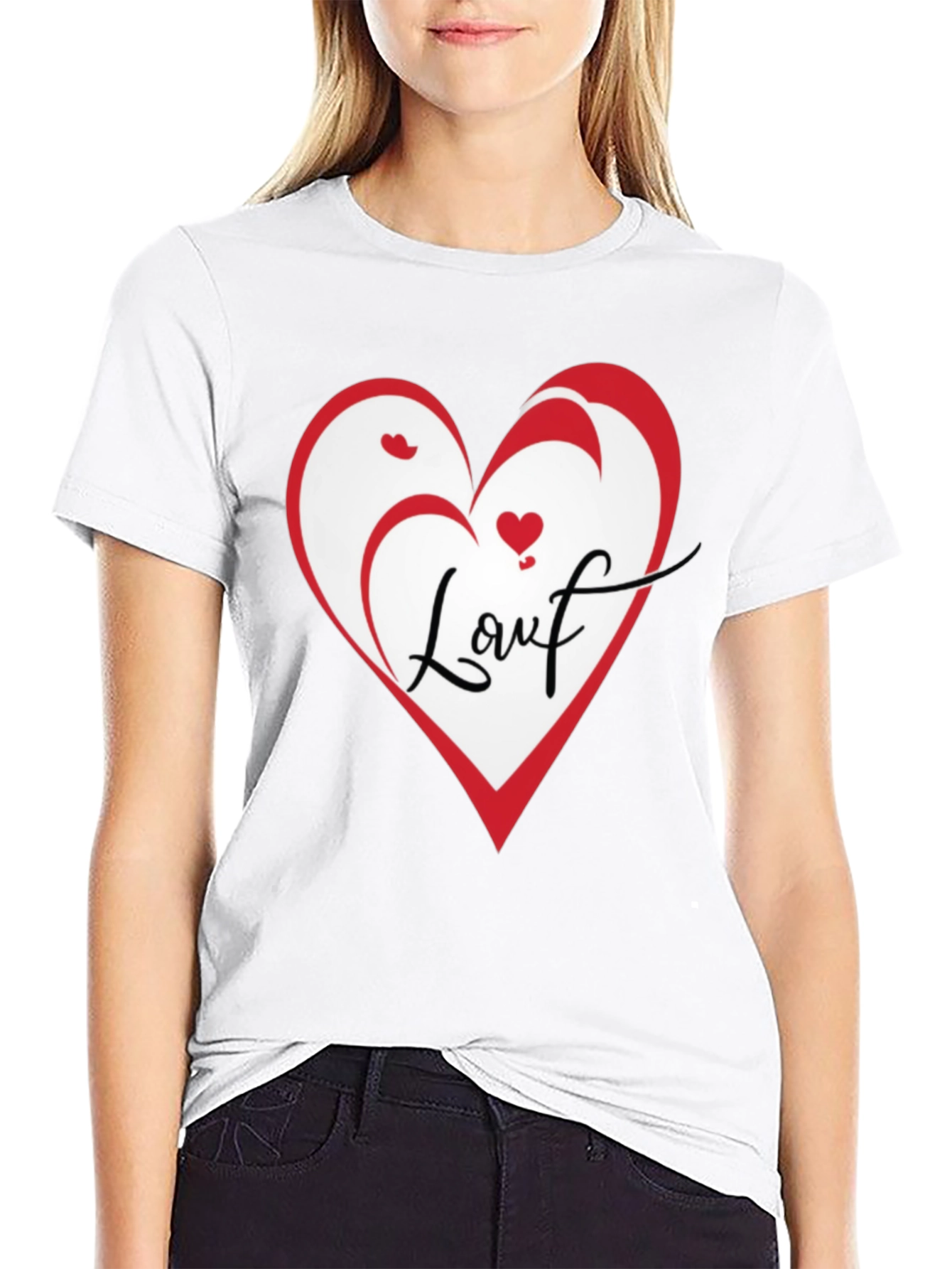 Love Heart Graphic T-Shirt - Stylish Casual Tee
