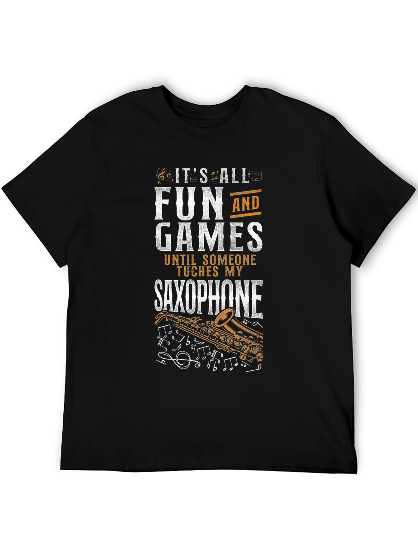 Fun and Games Saxophone Graphic Tee