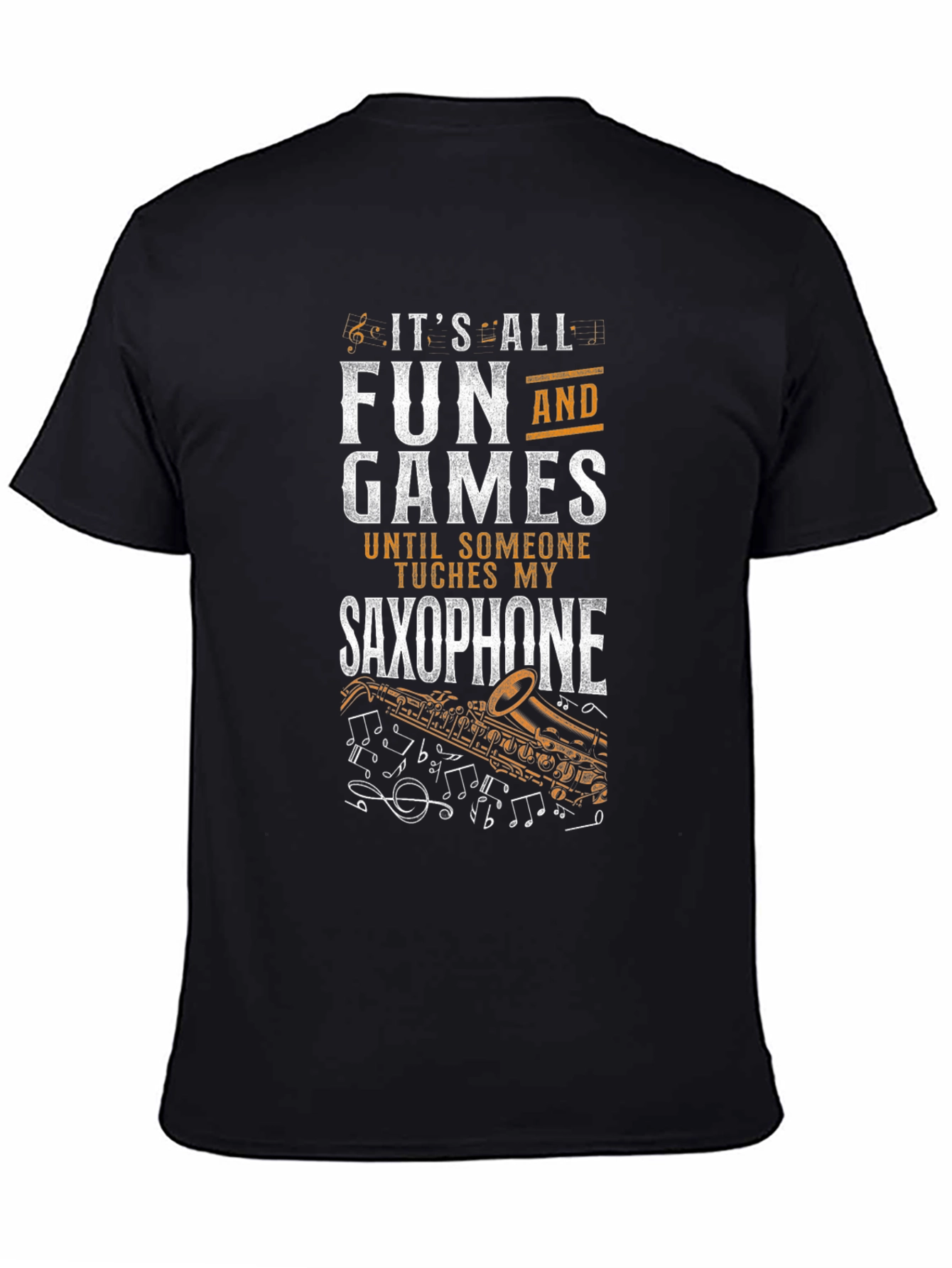 Fun and Games Saxophone Graphic Tee