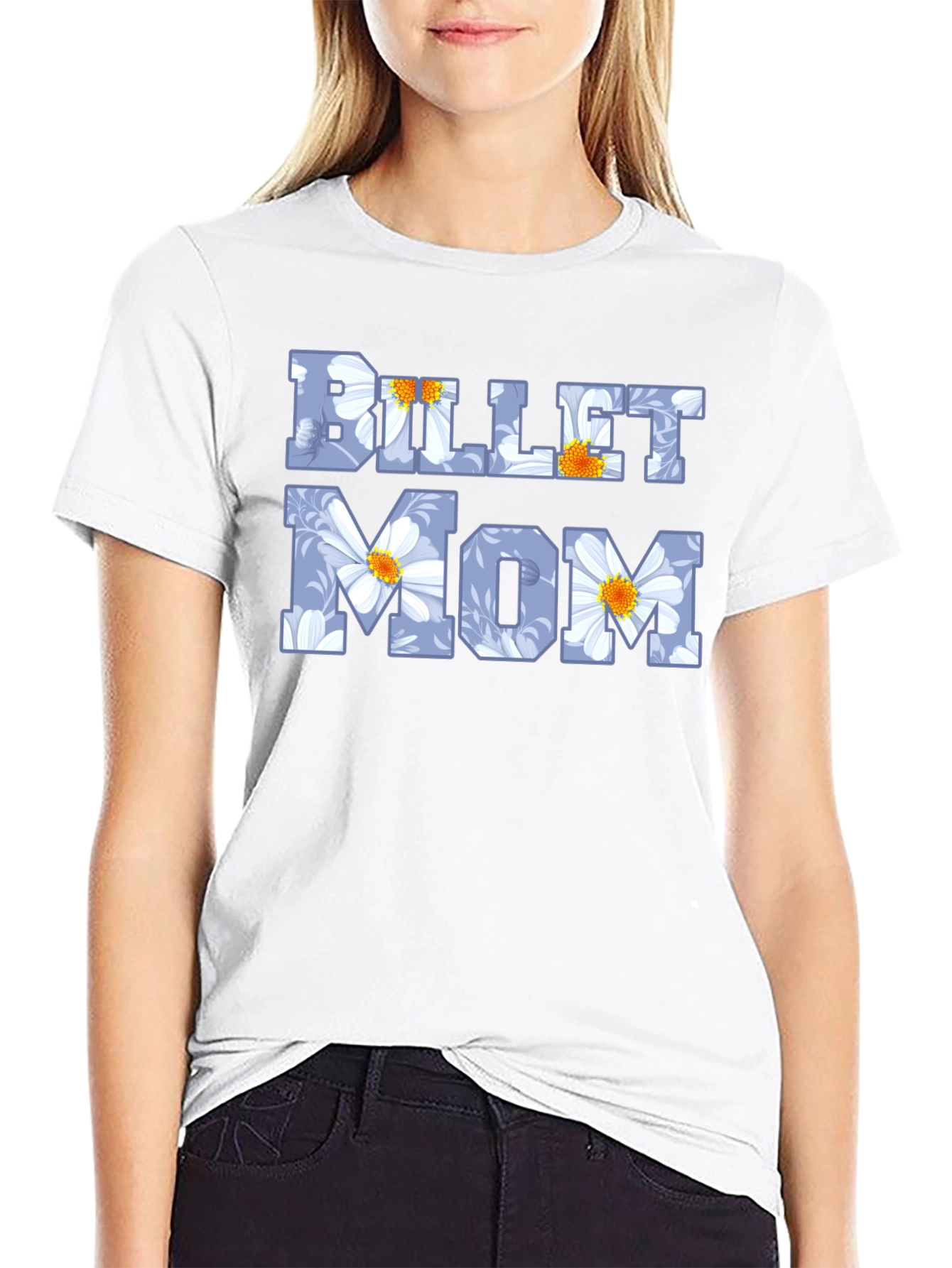 Billet Mom Floral Graphic Tee