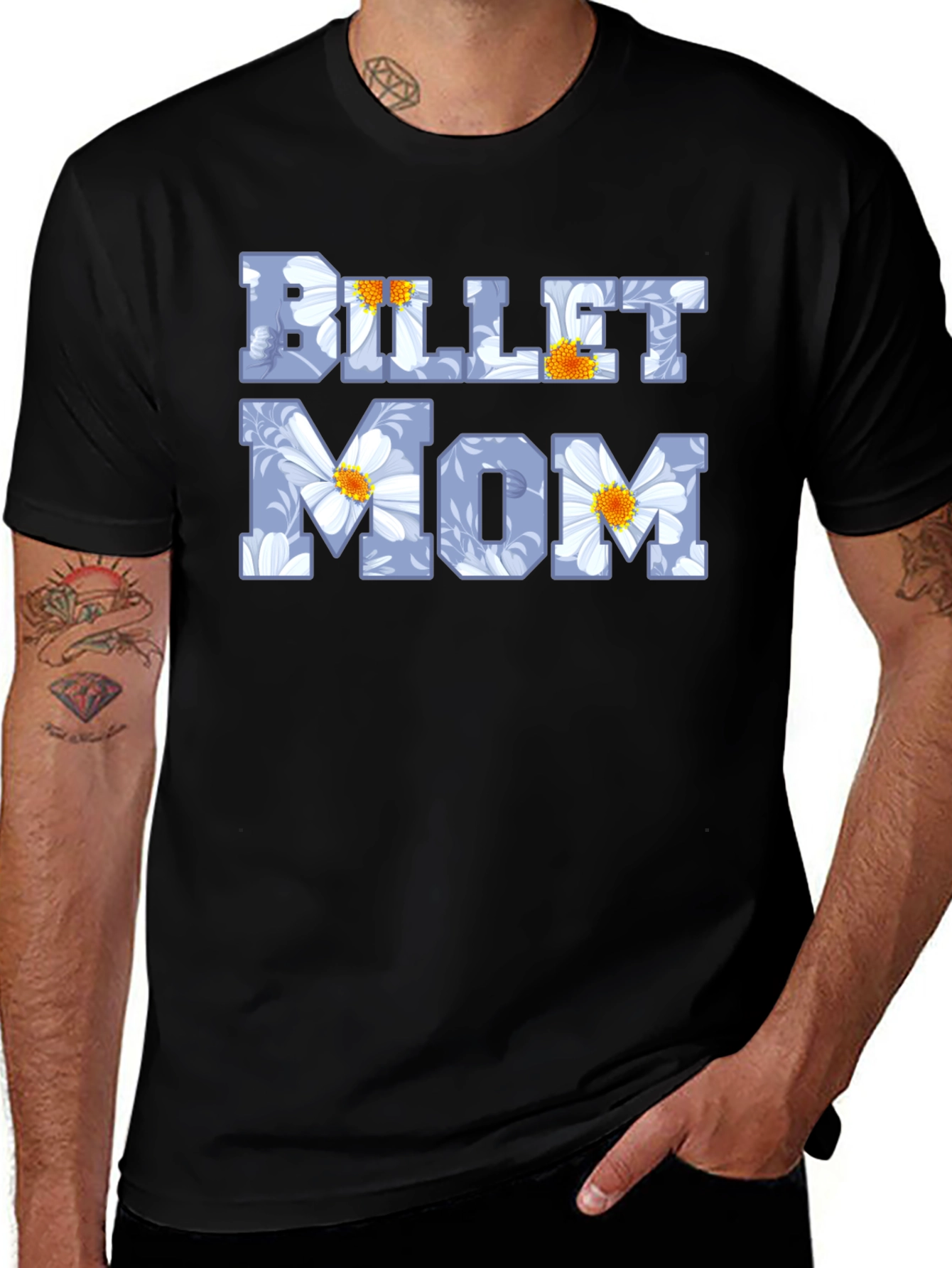 Billet Mom Floral Graphic Tee