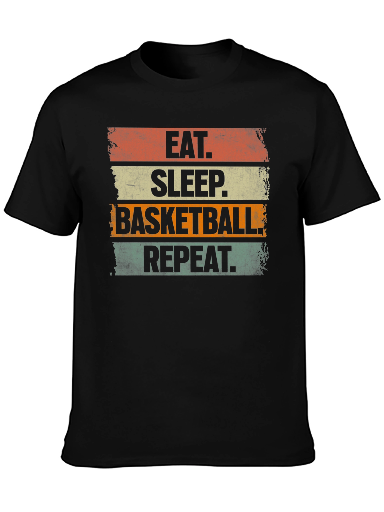 Eat Sleep Basketball Repeat Graphic Tee