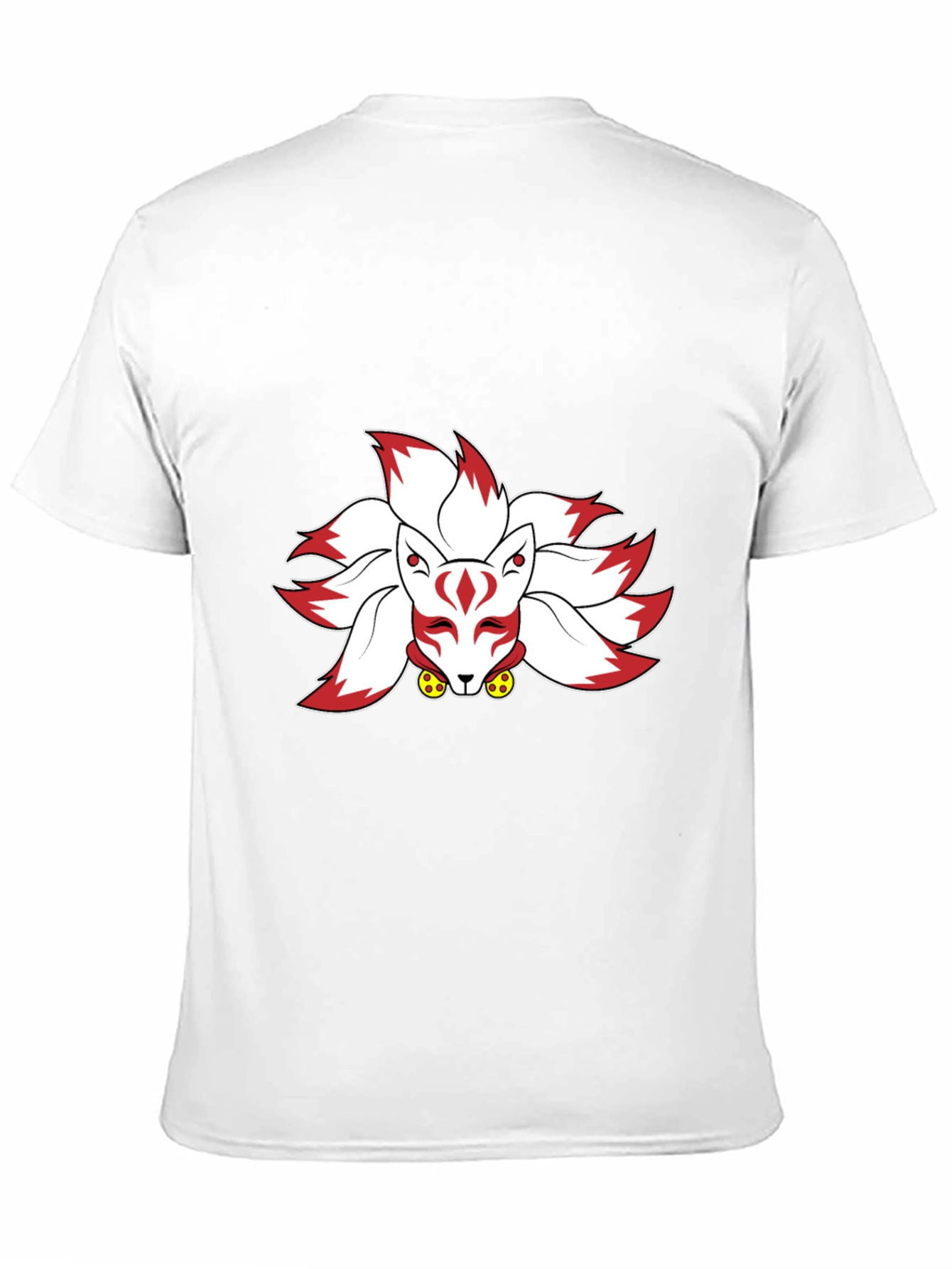 Nine-Tailed Fox Graphic Tee - Black