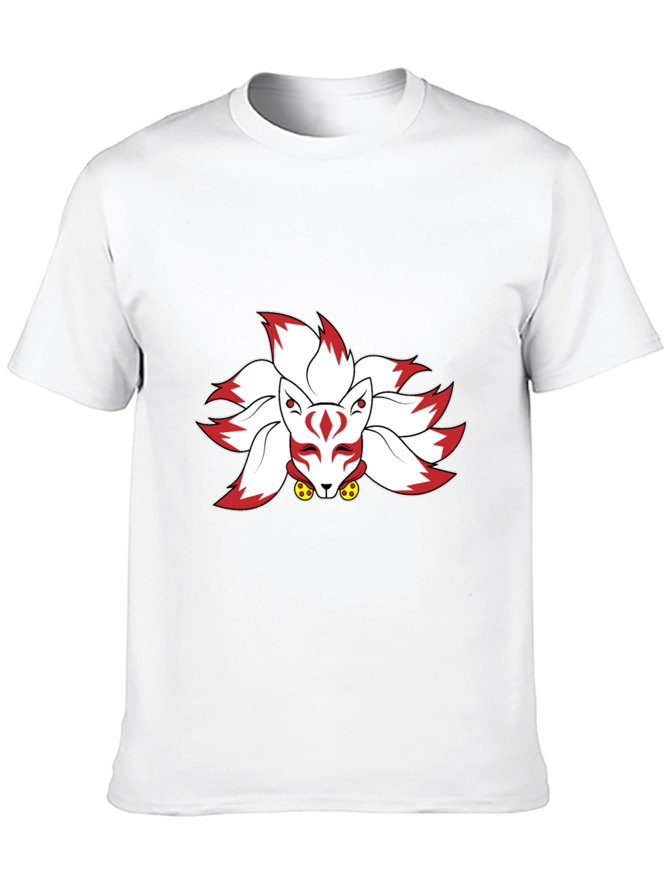 Nine-Tailed Fox Graphic Tee - Black