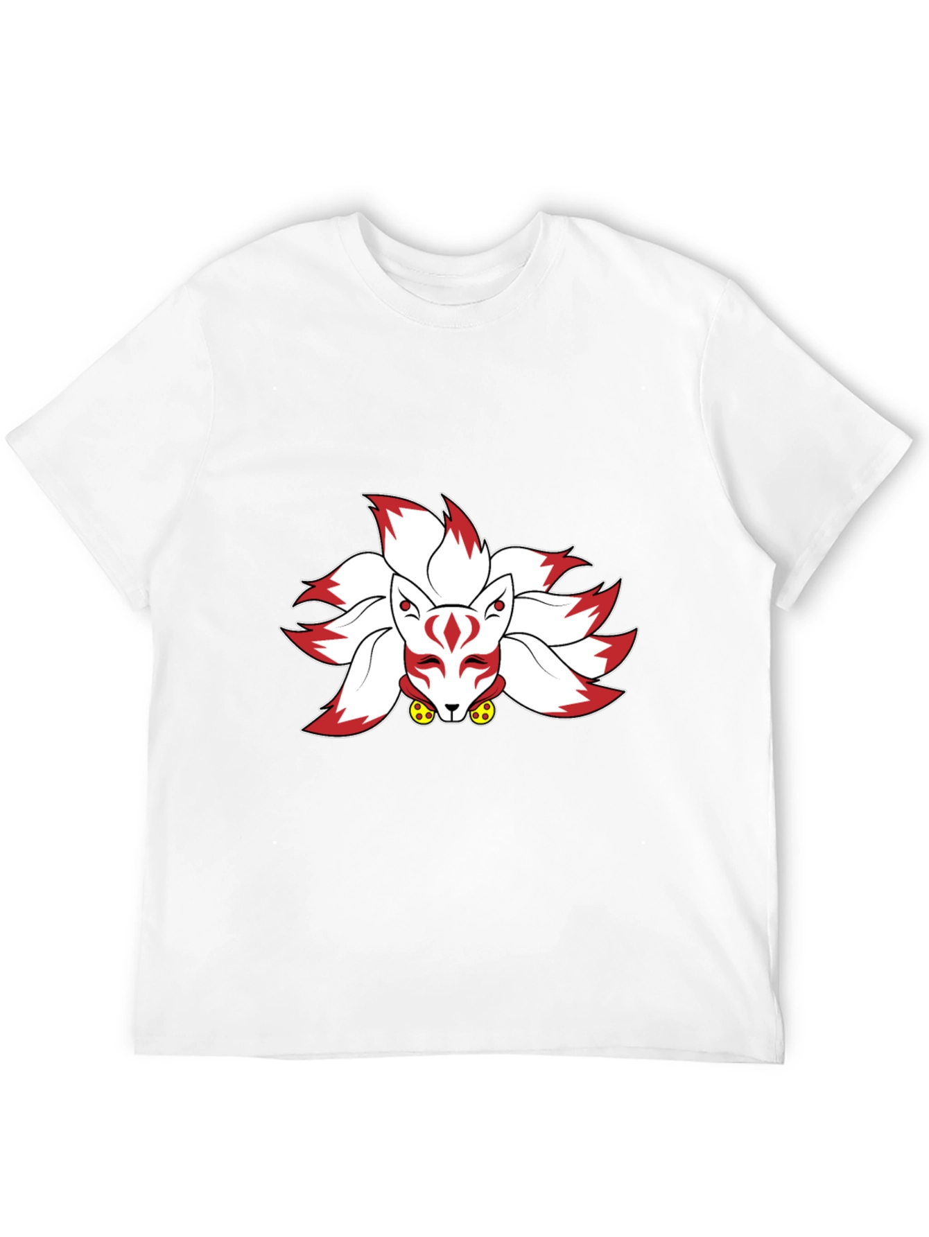 Nine-Tailed Fox Graphic Tee - Black