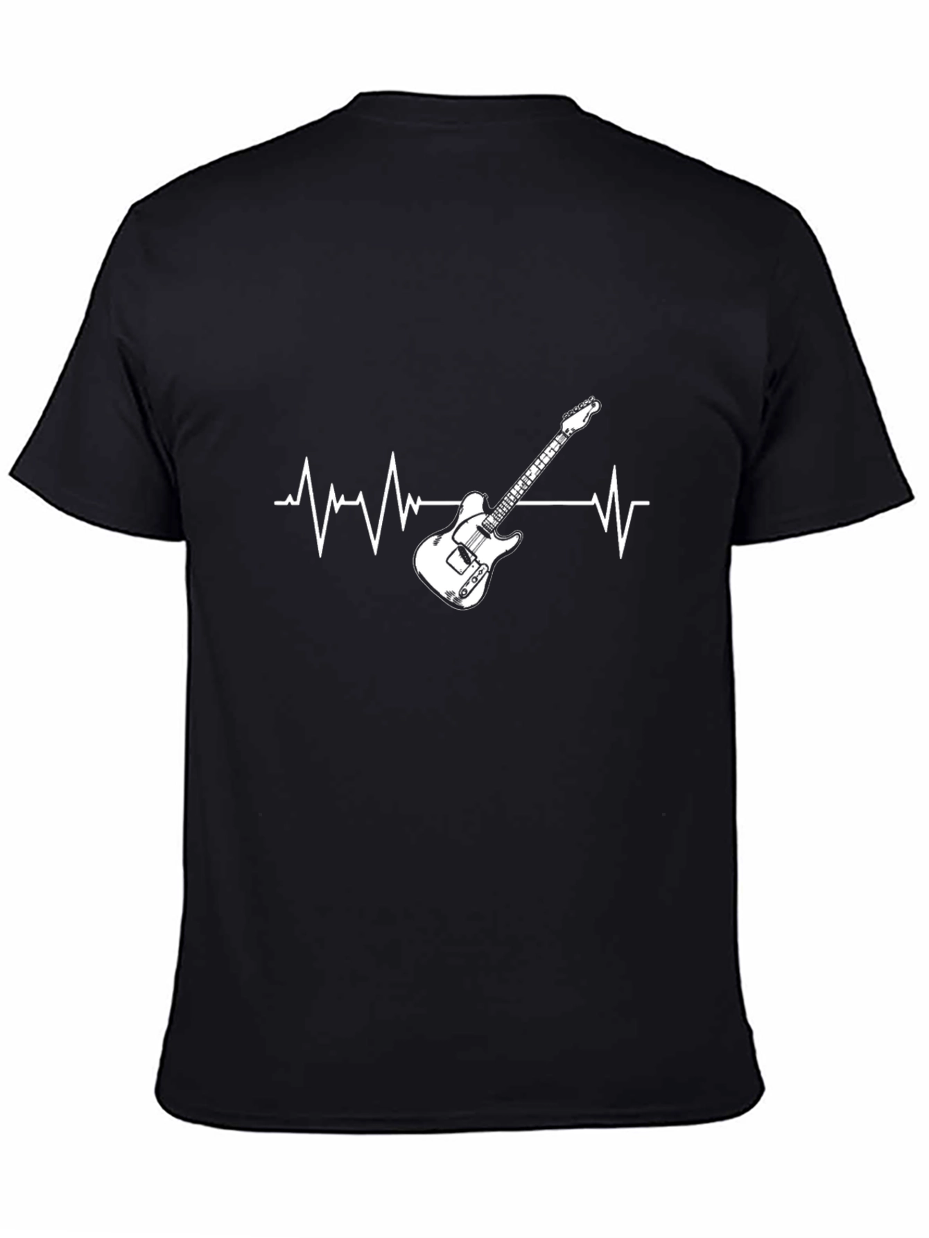 Guitar Heartbeat Graphic Tee - Music Lover T-Shirt