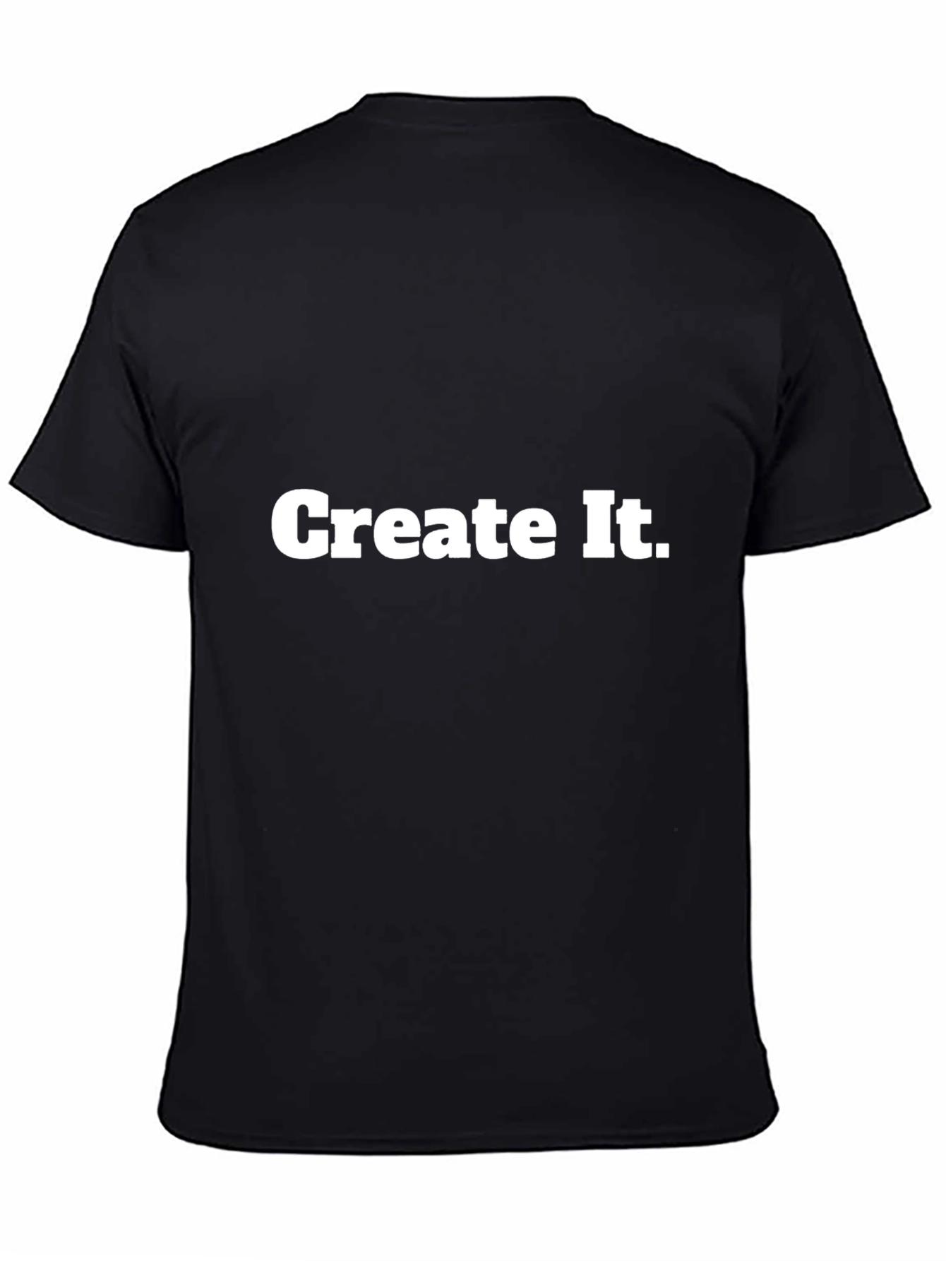 Create It! Black Cotton Graphic Tee