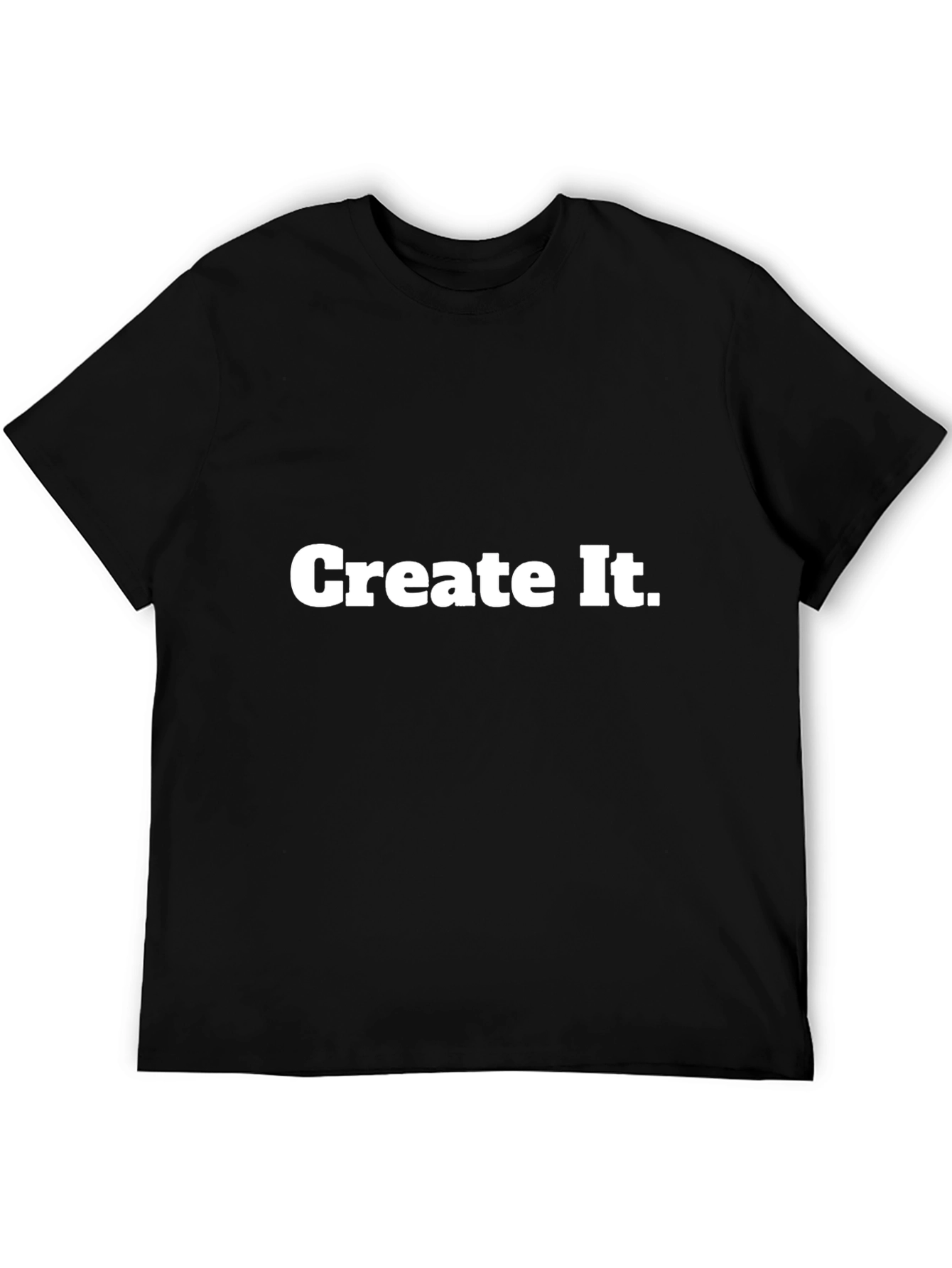Create It! Black Cotton Graphic Tee