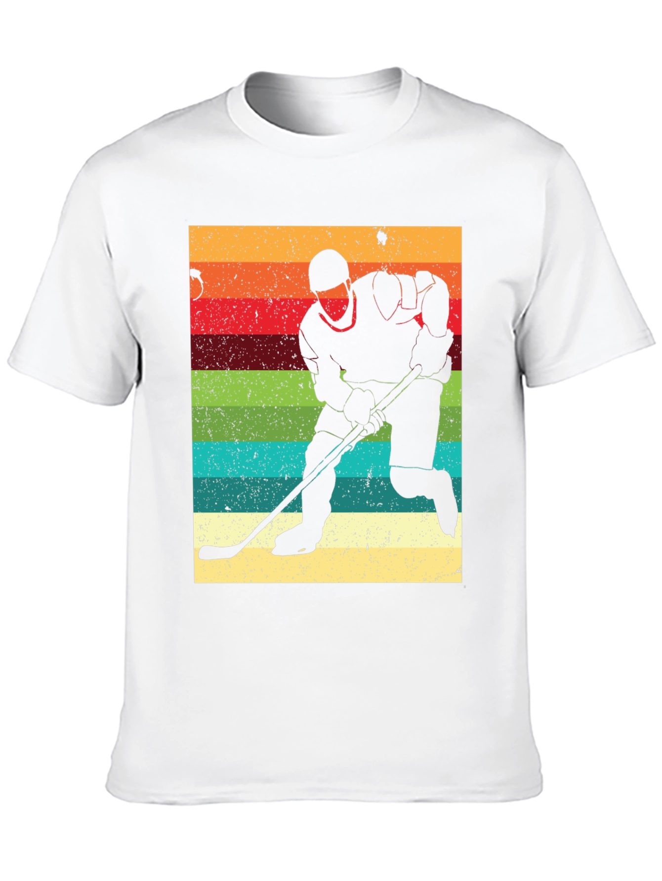 Retro Hockey Player Silhouette T-Shirt