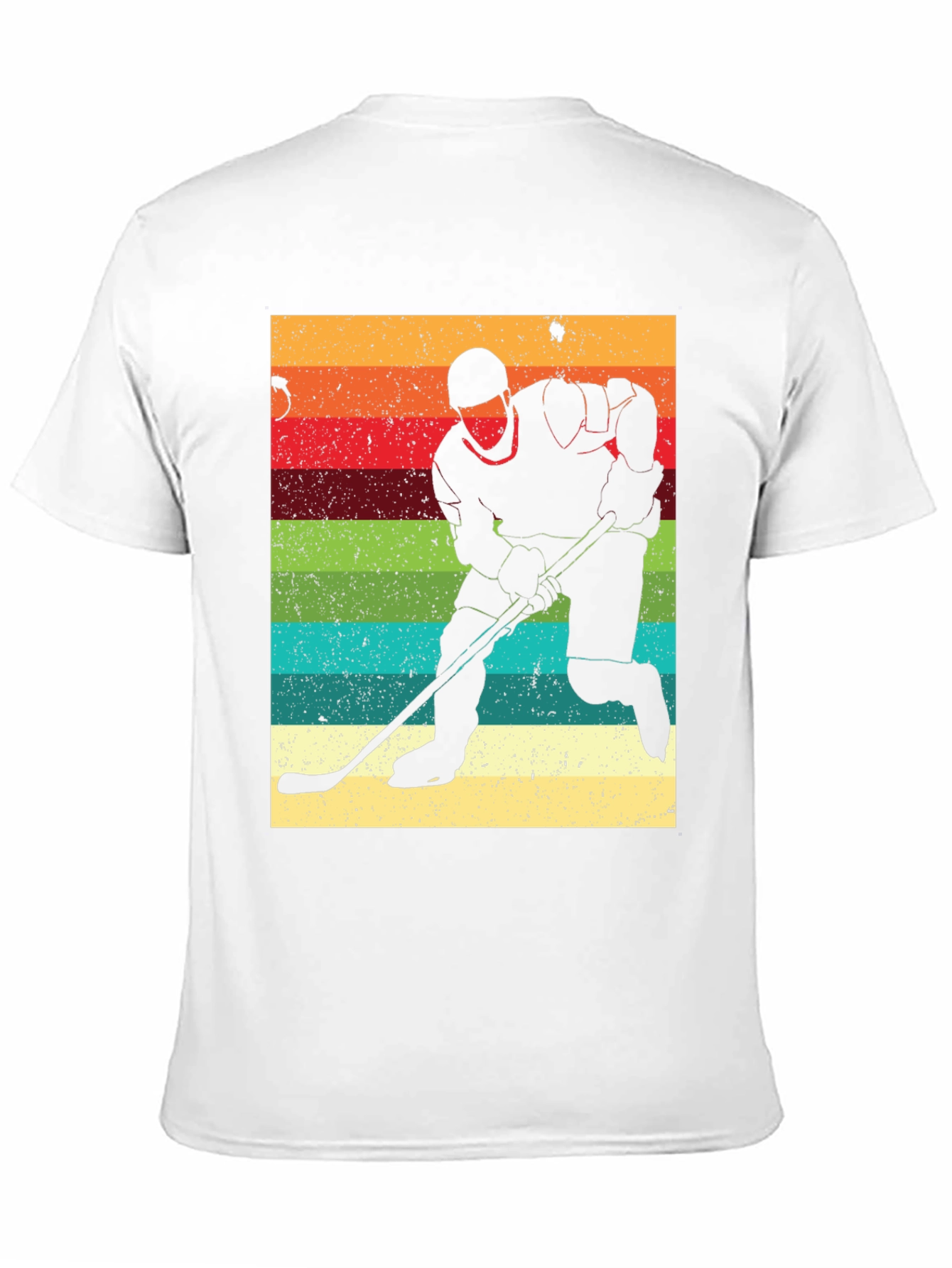 Retro Hockey Player Silhouette T-Shirt