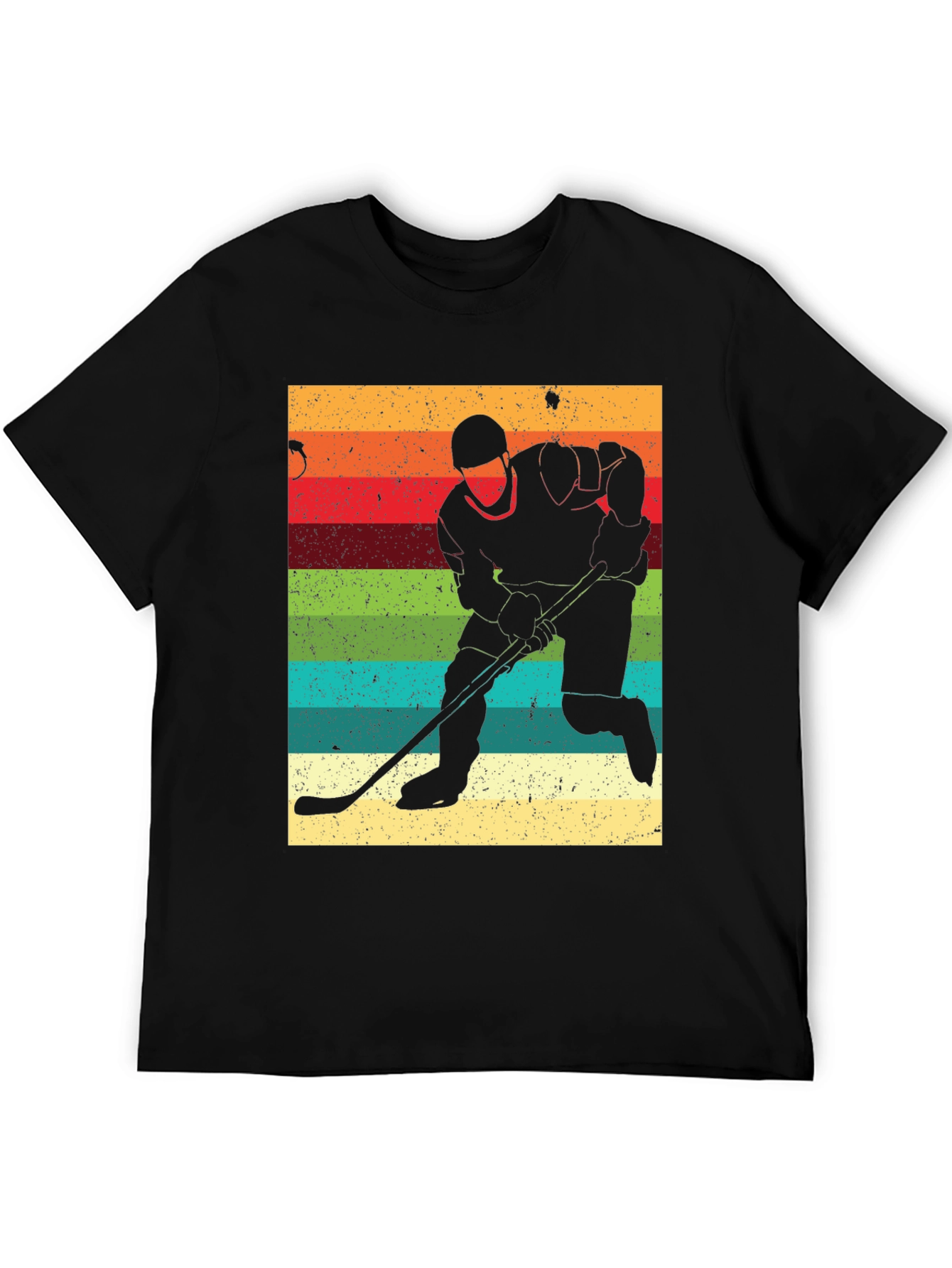 Retro Hockey Player Silhouette T-Shirt