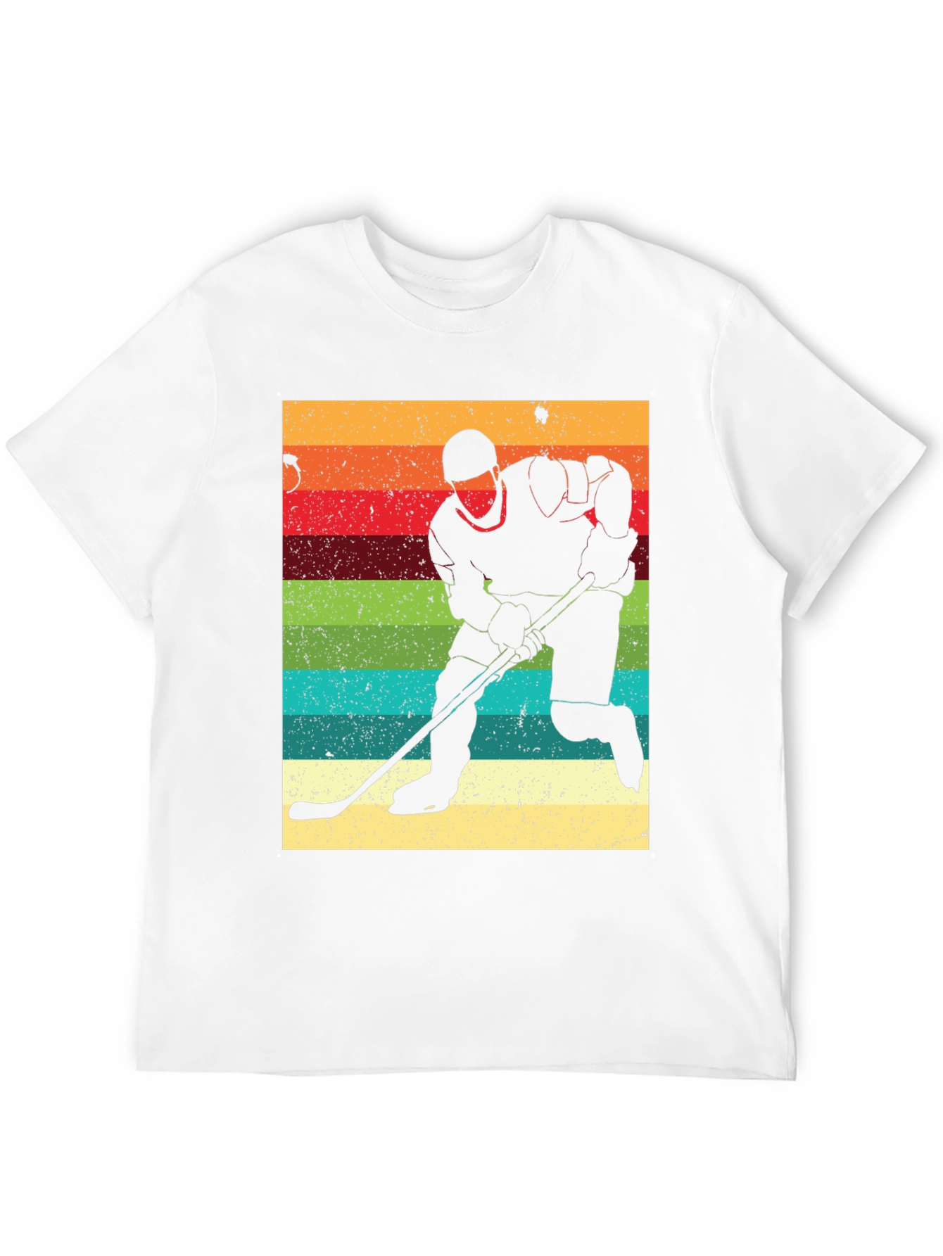 Retro Hockey Player Silhouette T-Shirt