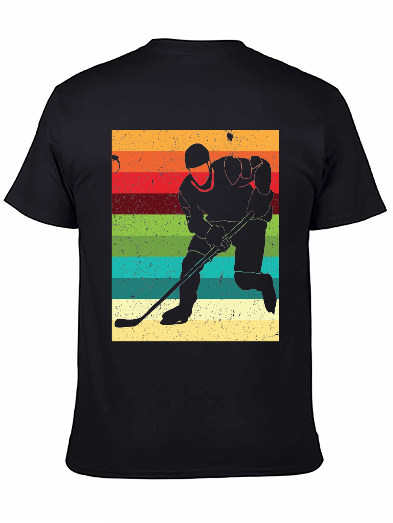 Retro Hockey Player Silhouette T-Shirt