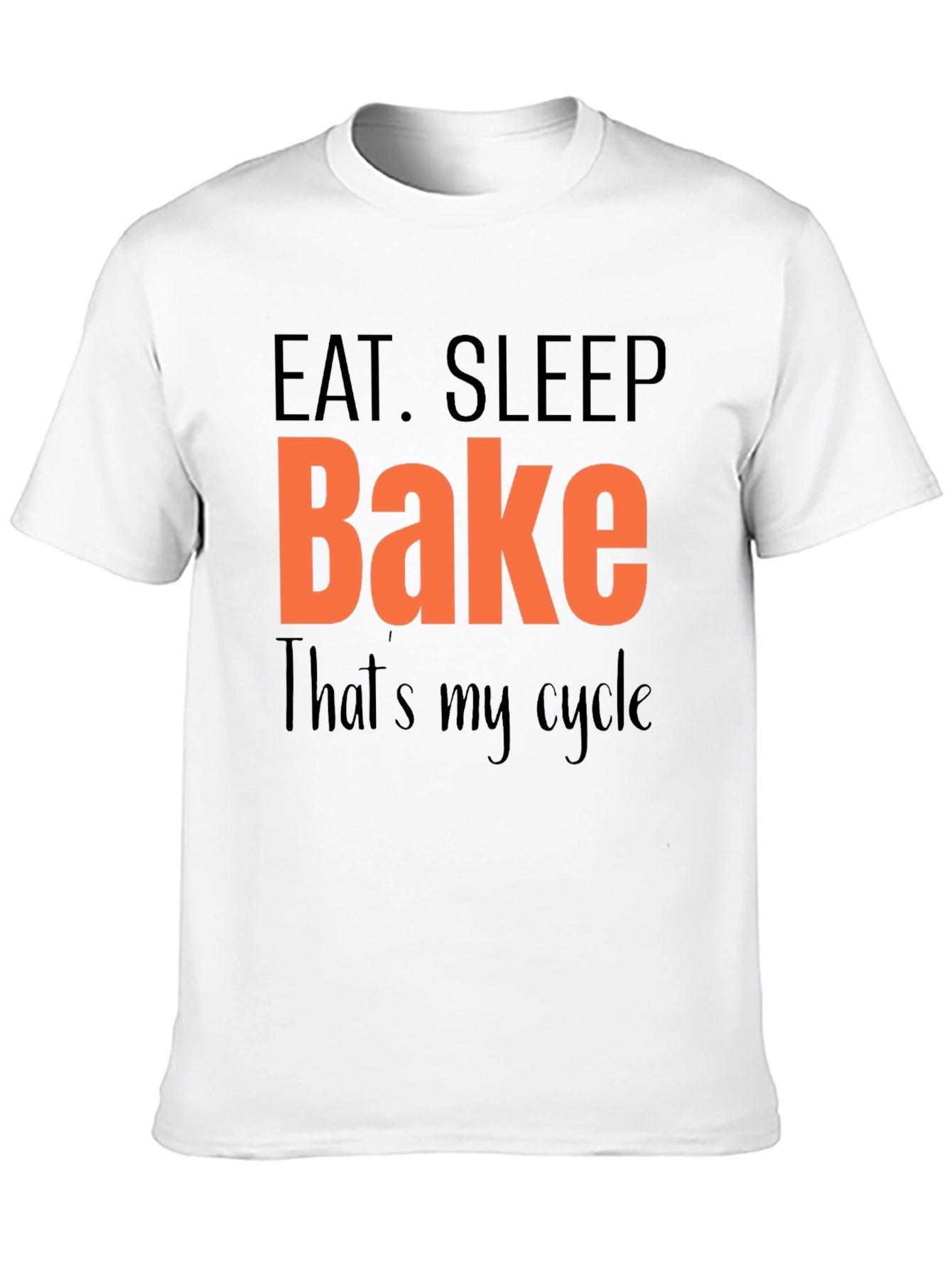 Eat Sleep Bake Cycle Graphic T-Shirt