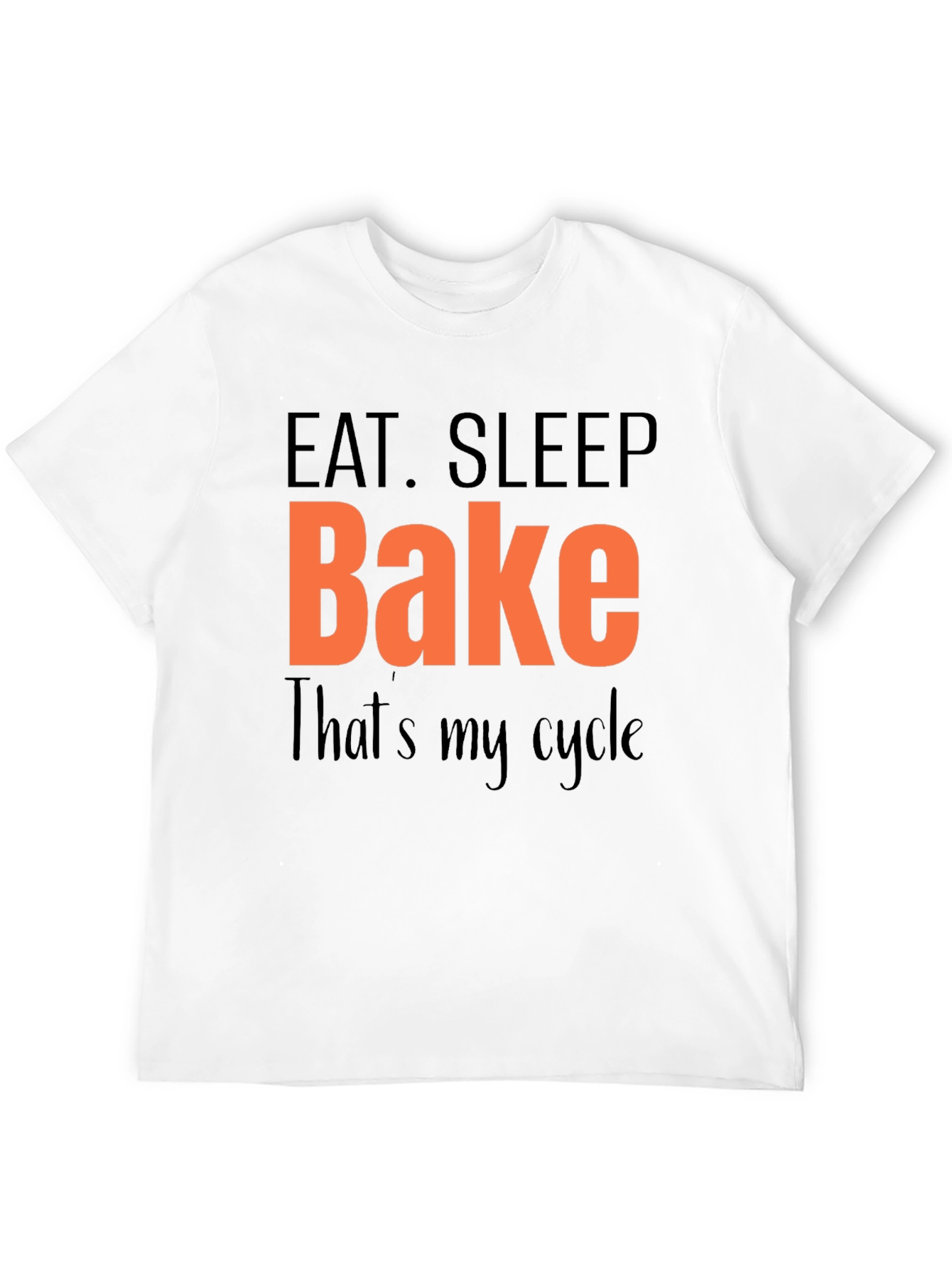 Eat Sleep Bake Cycle Graphic T-Shirt