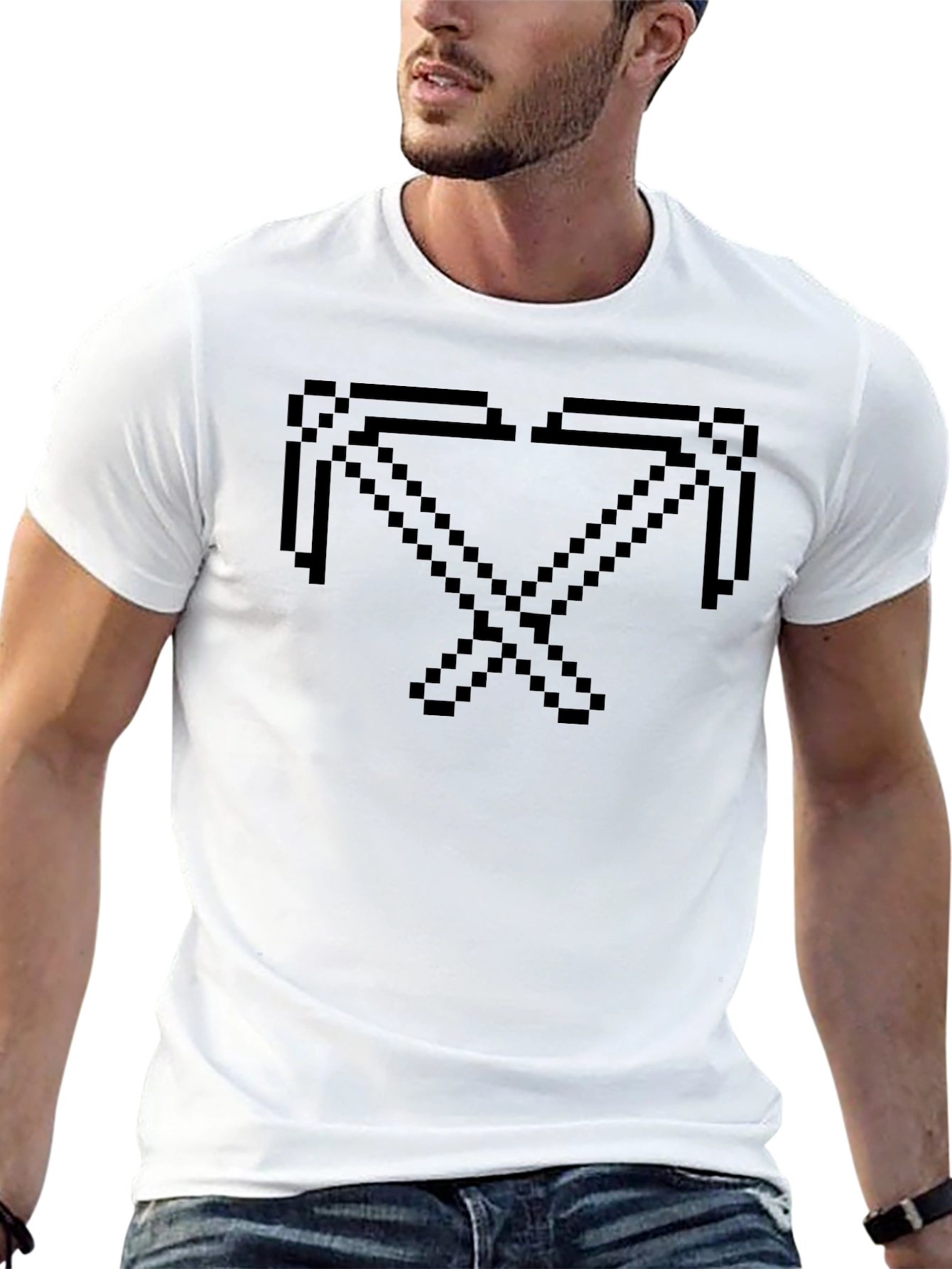 Pixel Pickaxe Tee - Minecraft Inspired