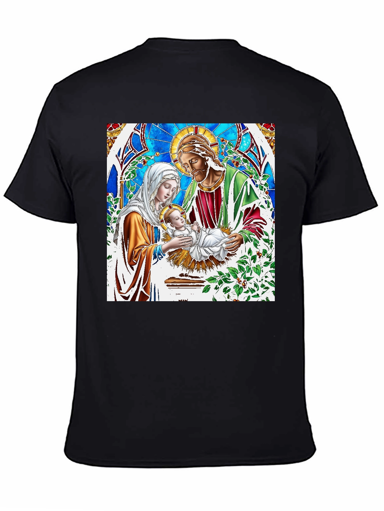 Nativity Scene T-Shirt Jesus Mary & Joseph Graphic Tee