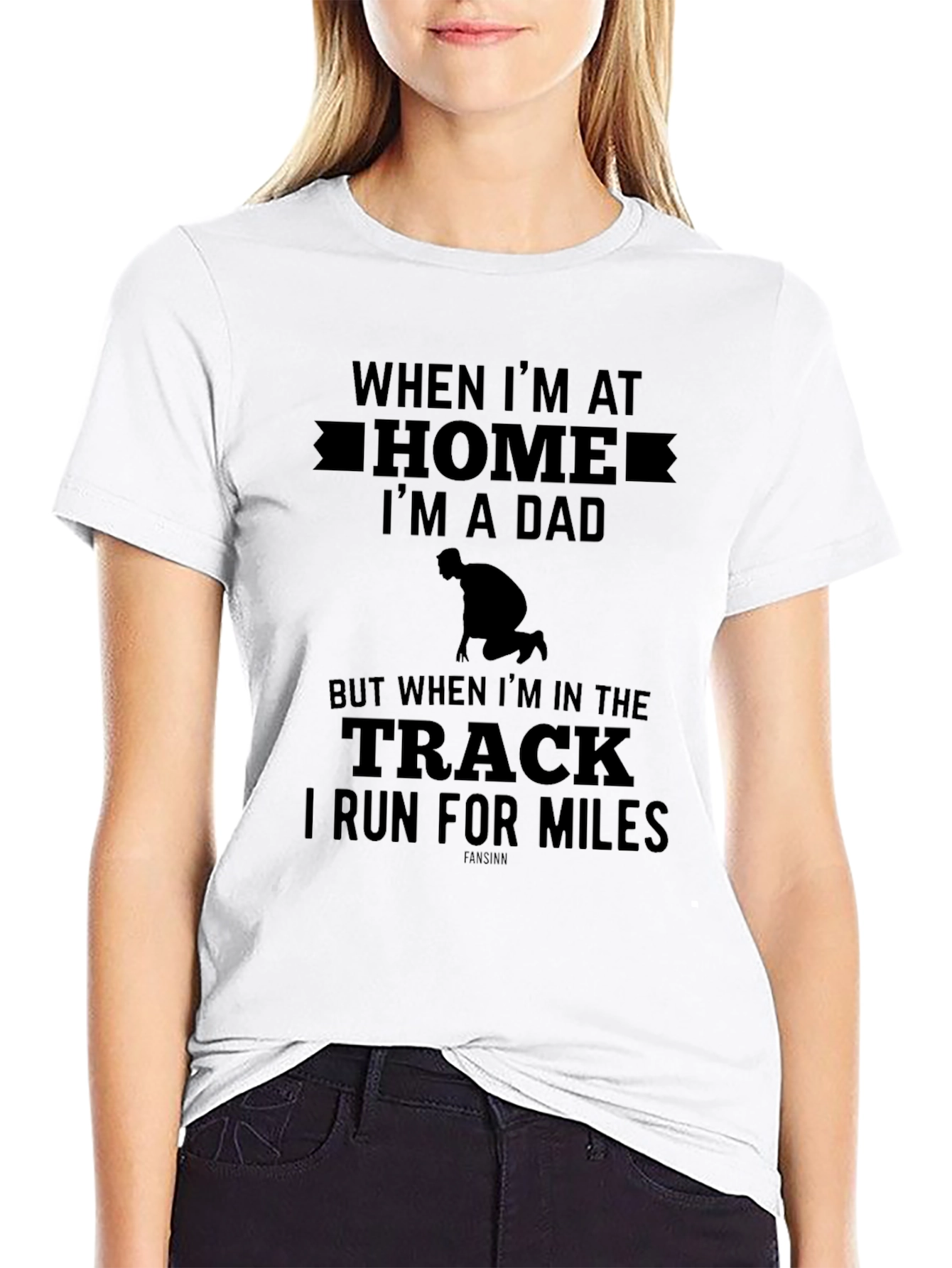 Dad Running T-Shirt: Home vs. Track