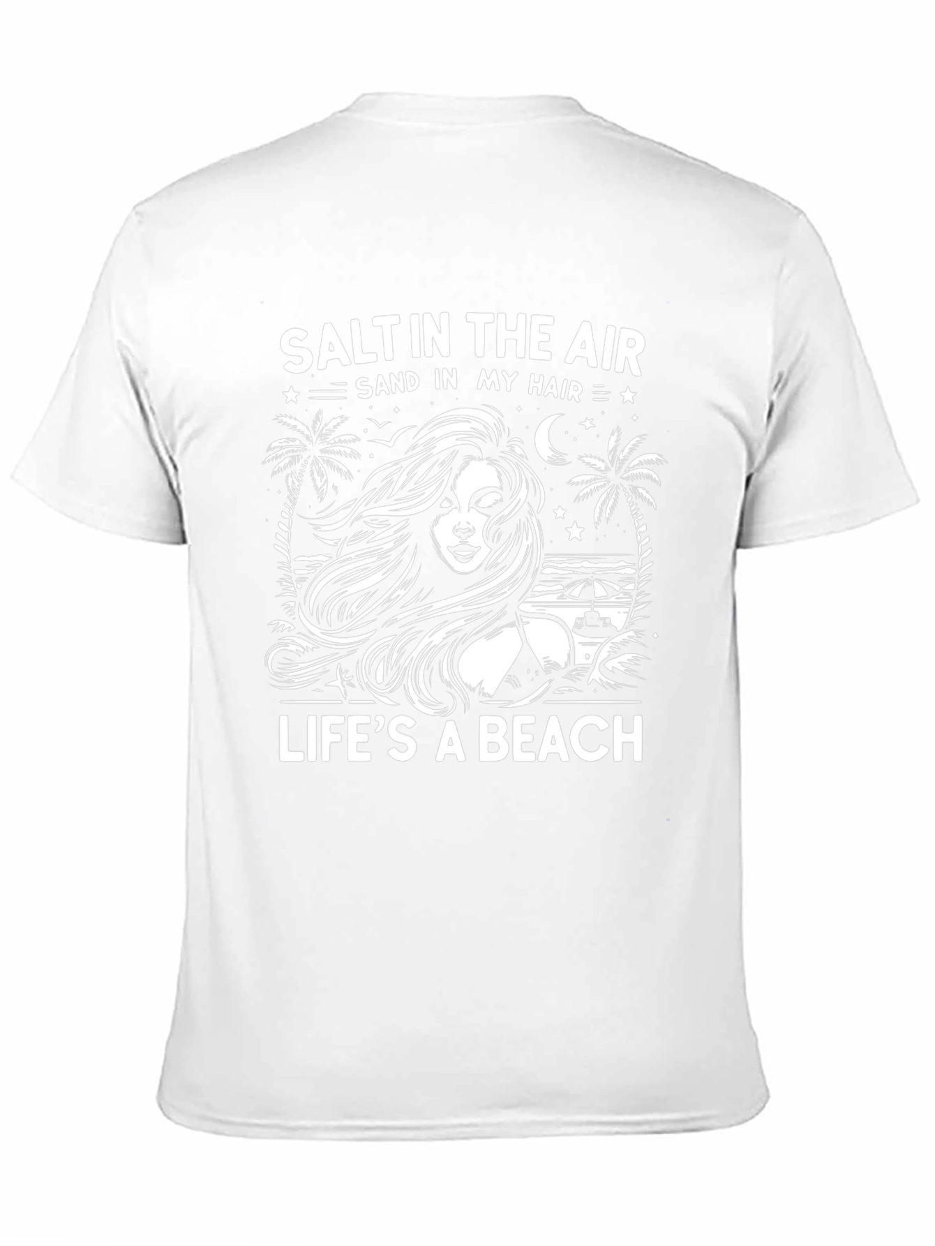 Salt in the Air Mens Black T-Shirt