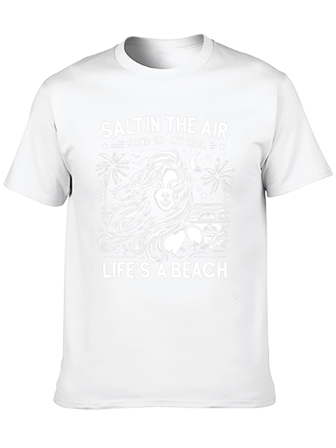 Salt in the Air Mens Black T-Shirt