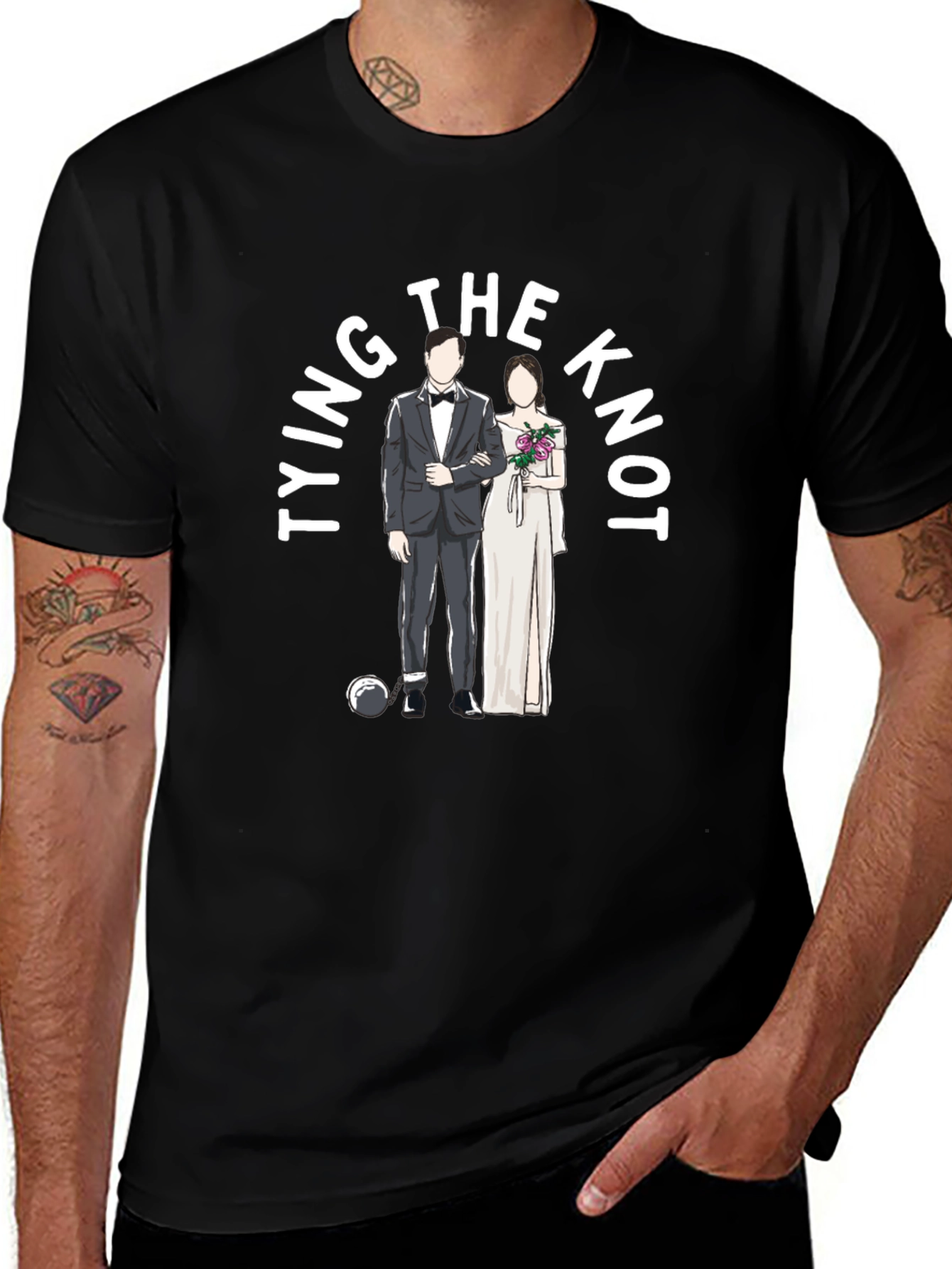 Tying The Knot Wedding T-Shirt