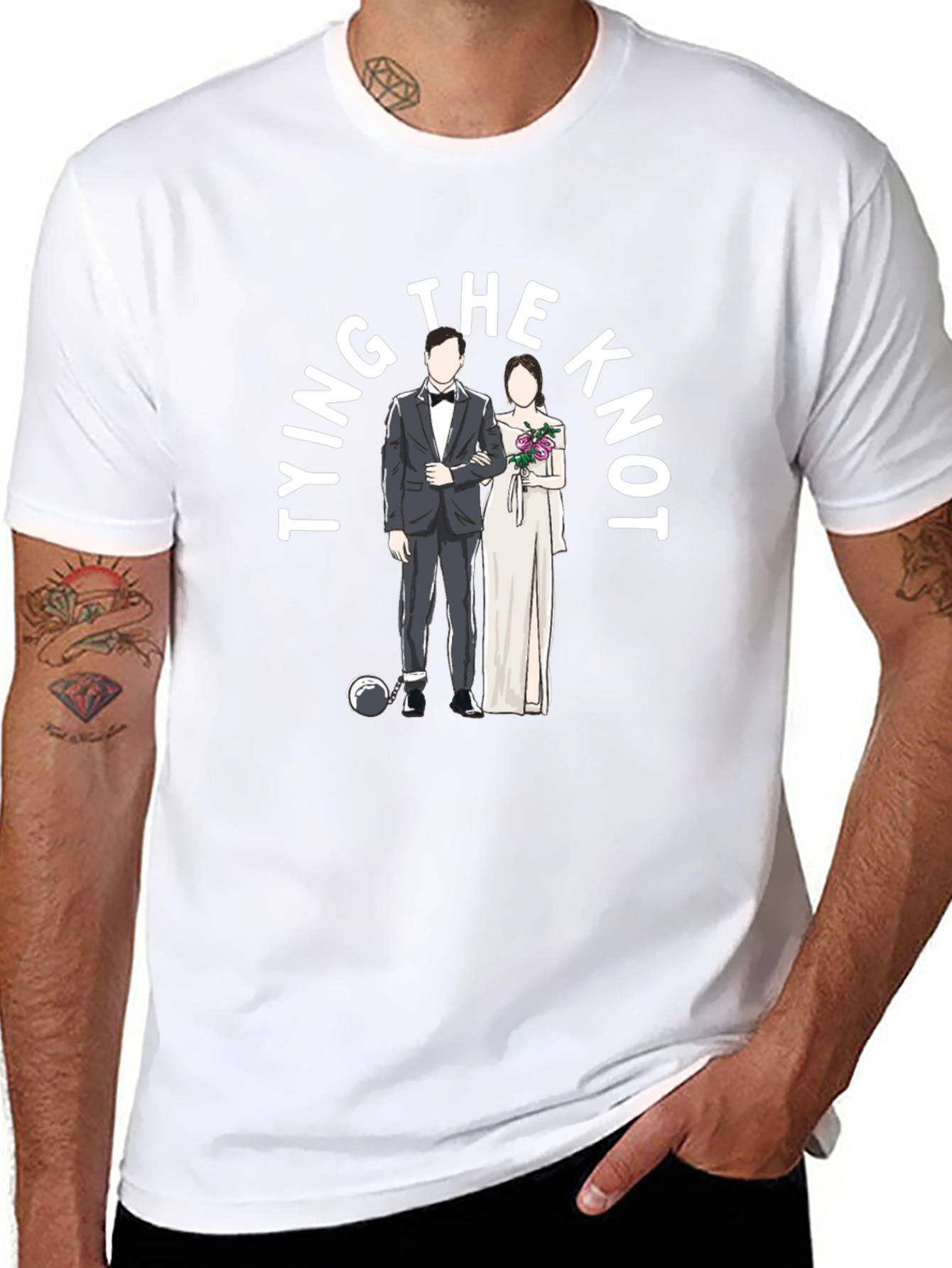Tying The Knot Wedding T-Shirt