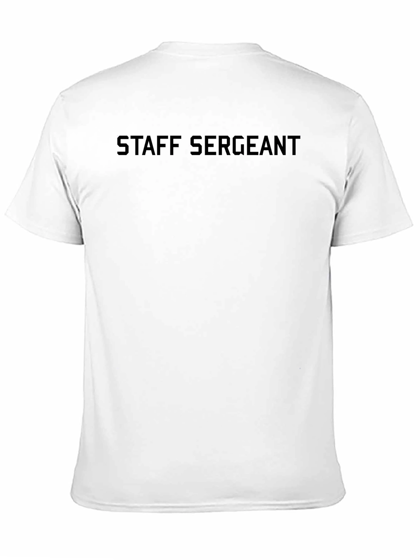 Staff Sergeant Black T-Shirt - Military Pride Apparel