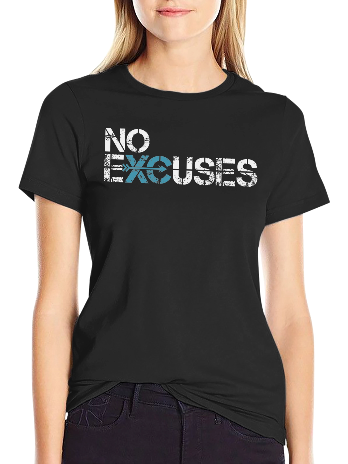No Excuses Graphic T-Shirt - Motivational Tee