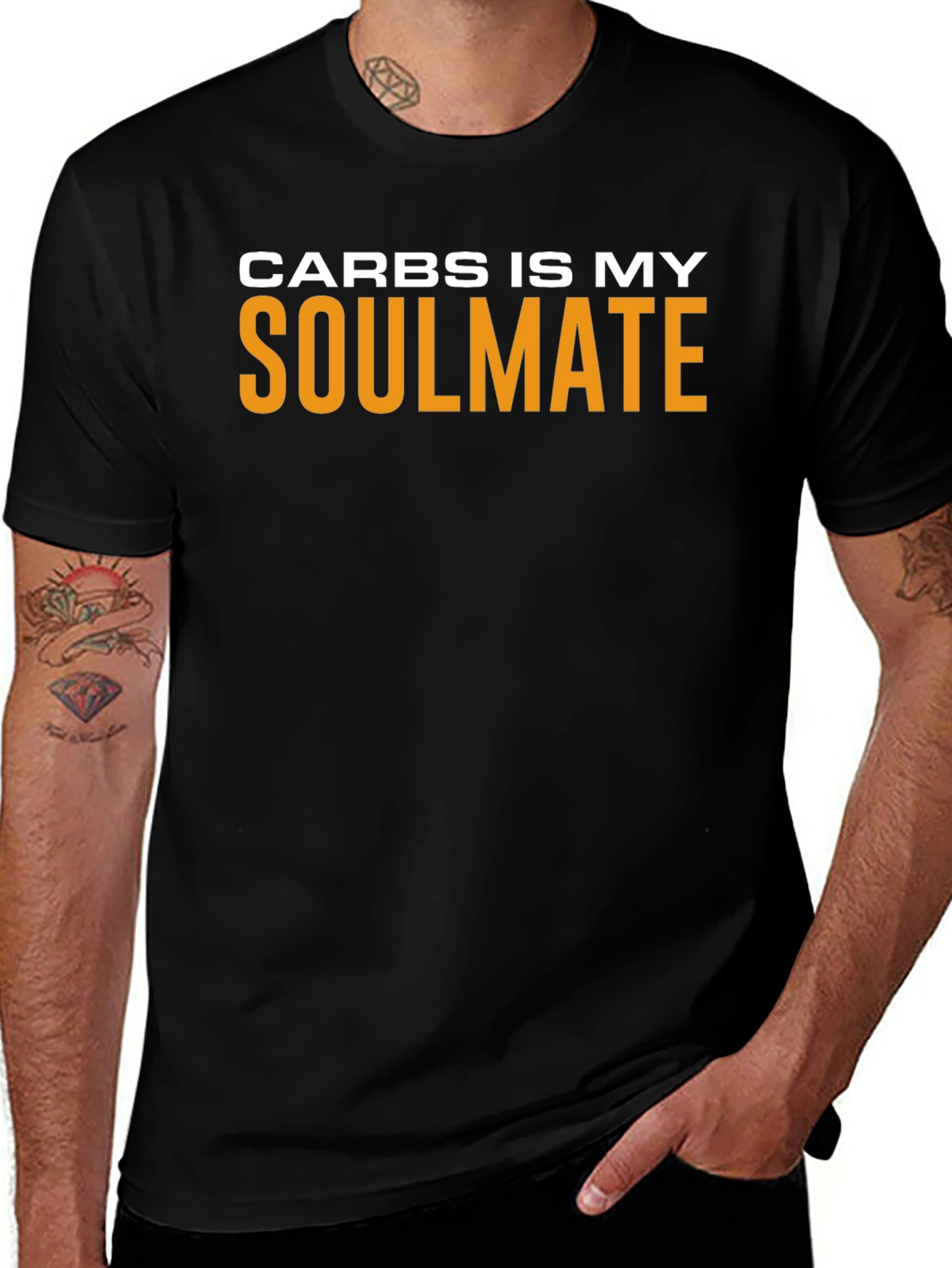 Carbs Is My Soulmate Funny T-Shirt