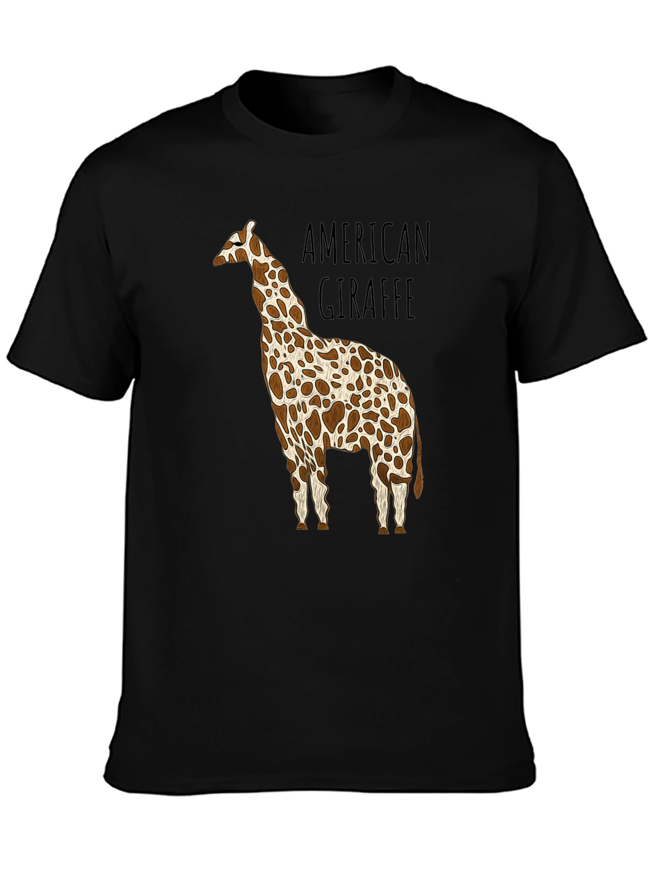 American Giraffe Graphic Tee - Unique Design