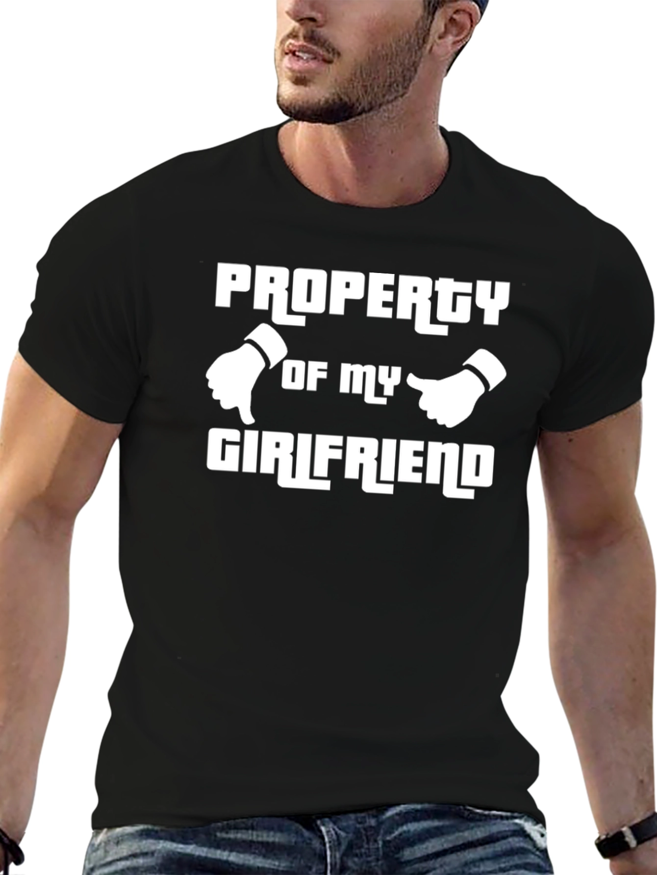 Property of My Girlfriend Graphic Tee - Black
