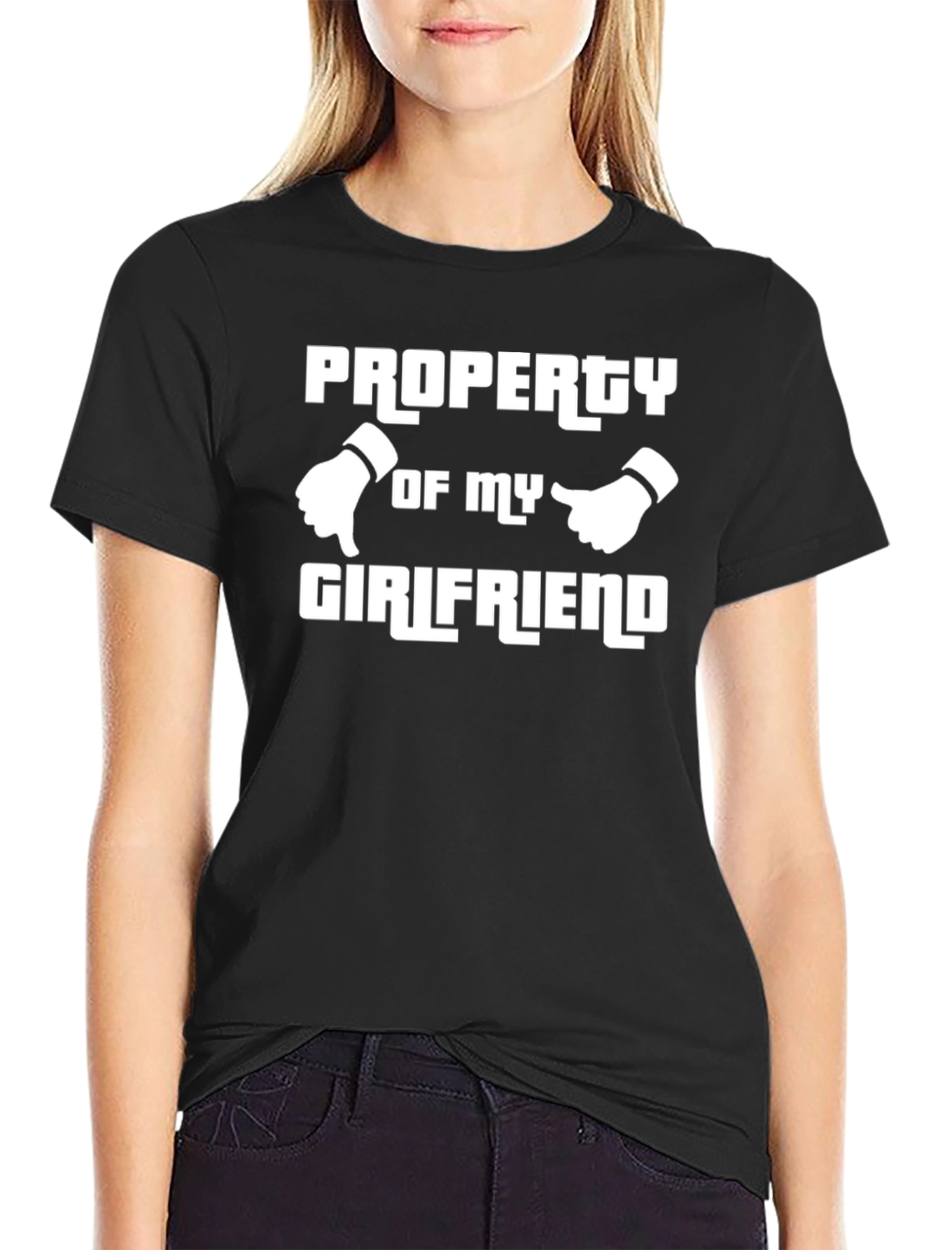 Property of My Girlfriend Graphic Tee - Black