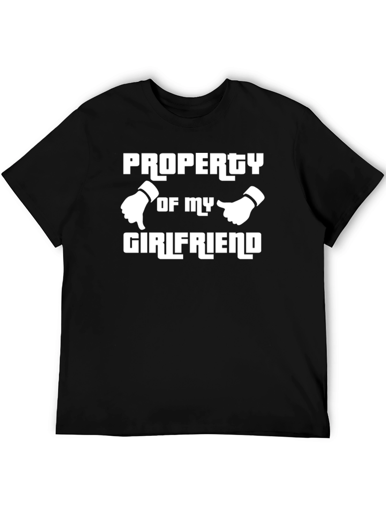 Property of My Girlfriend Graphic Tee - Black