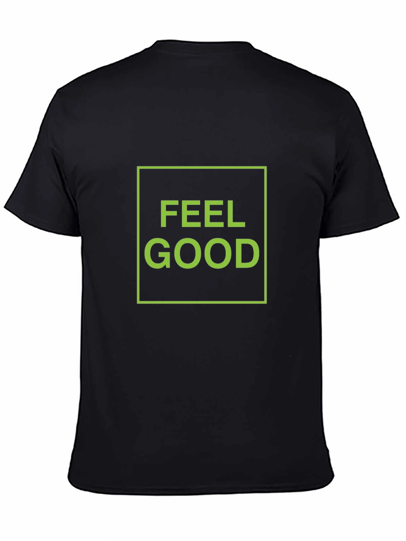 Feel Good Graphic Tee - Black Cotton T-Shirt