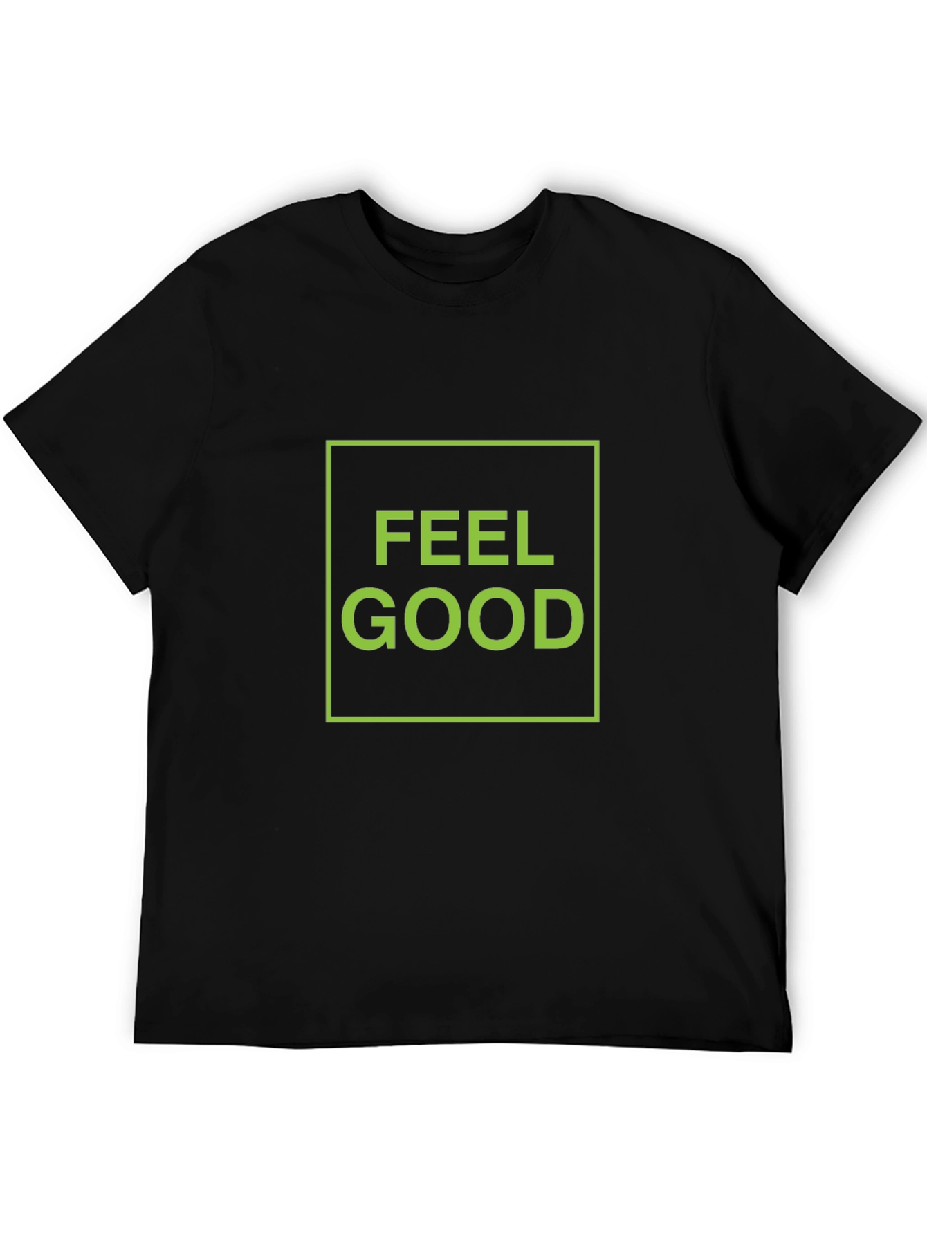 Feel Good Graphic Tee - Black Cotton T-Shirt