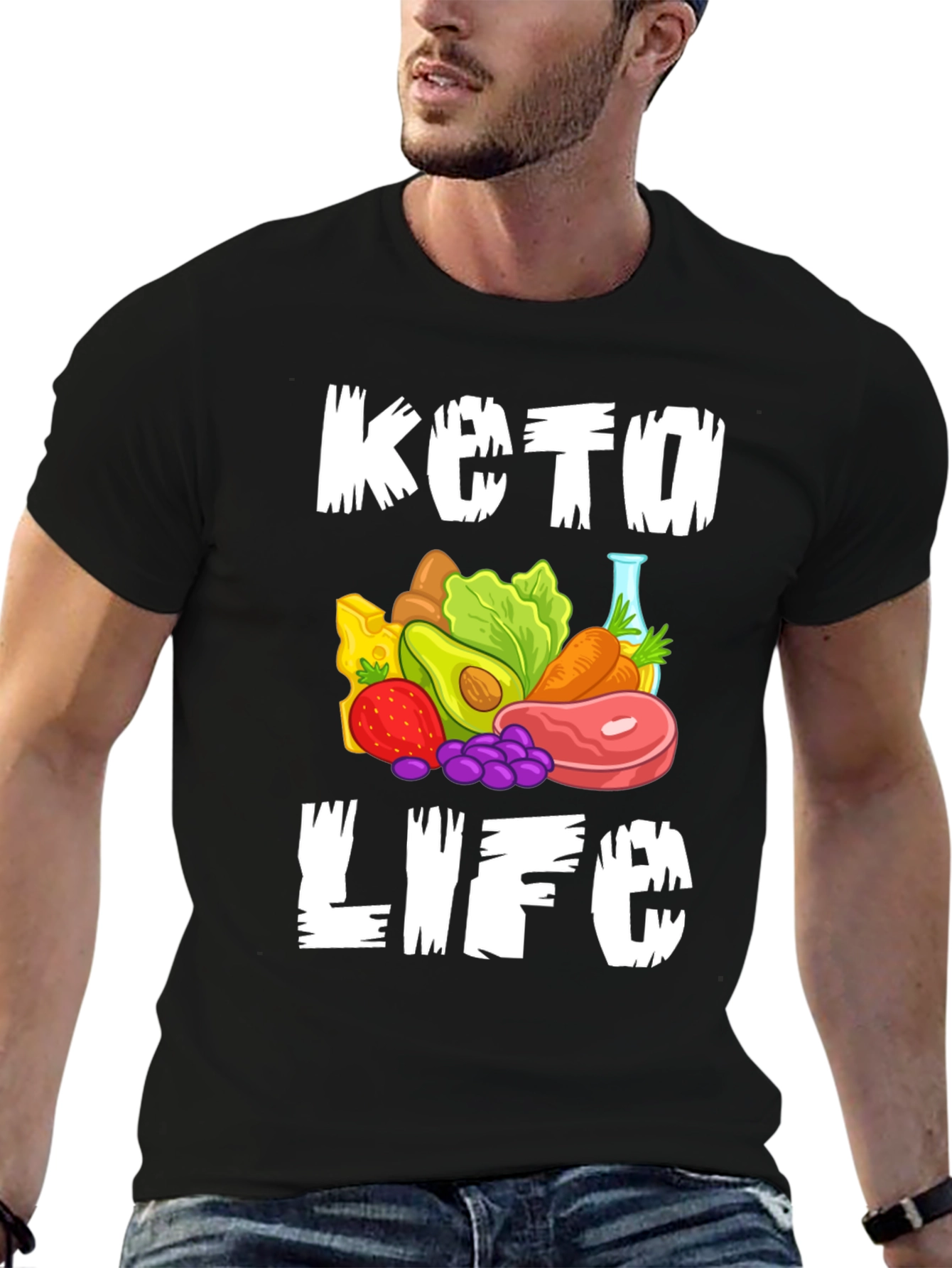 Keto Life Graphic Tee - Black T-Shirt
