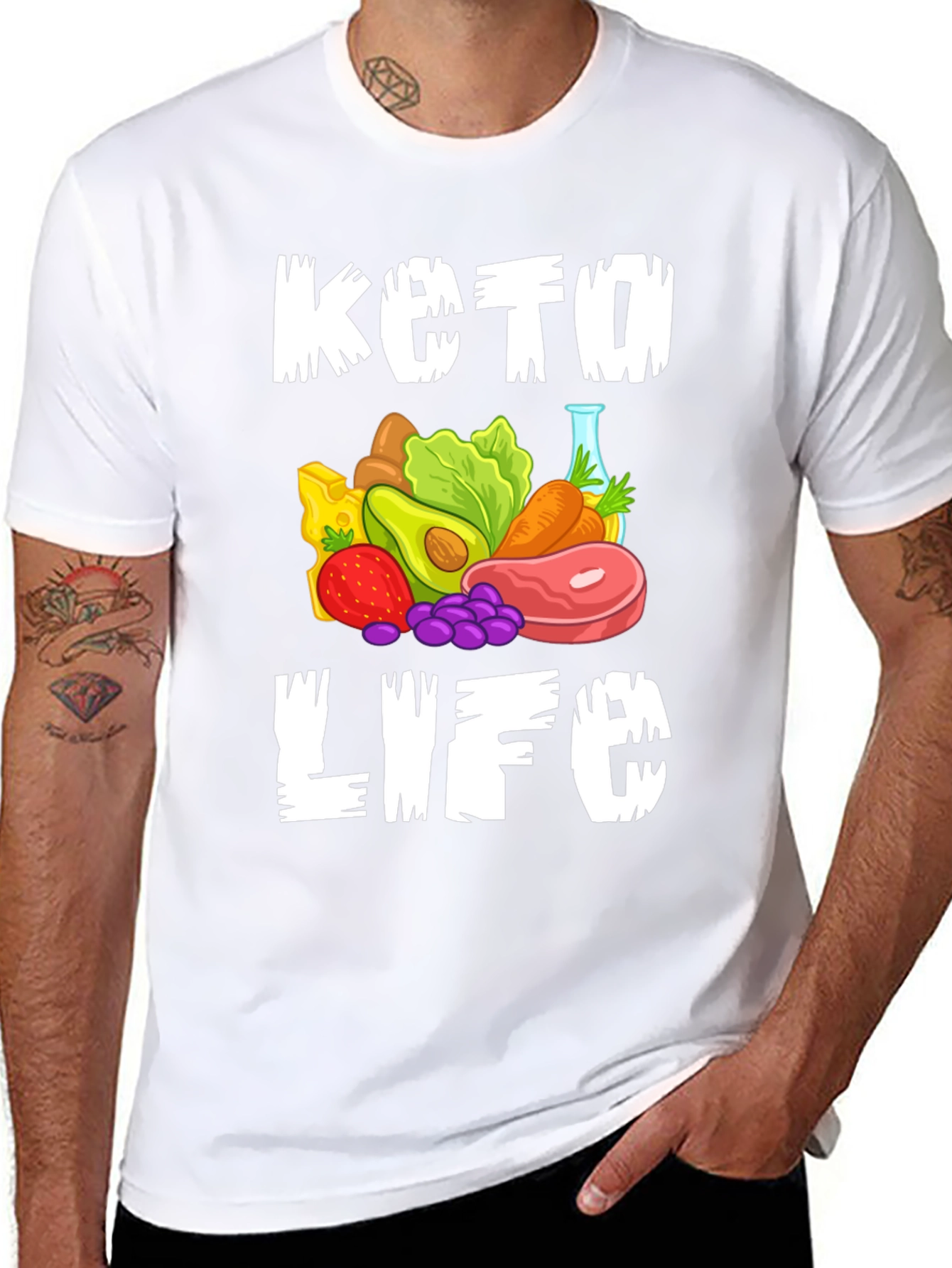Keto Life Graphic Tee - Black T-Shirt