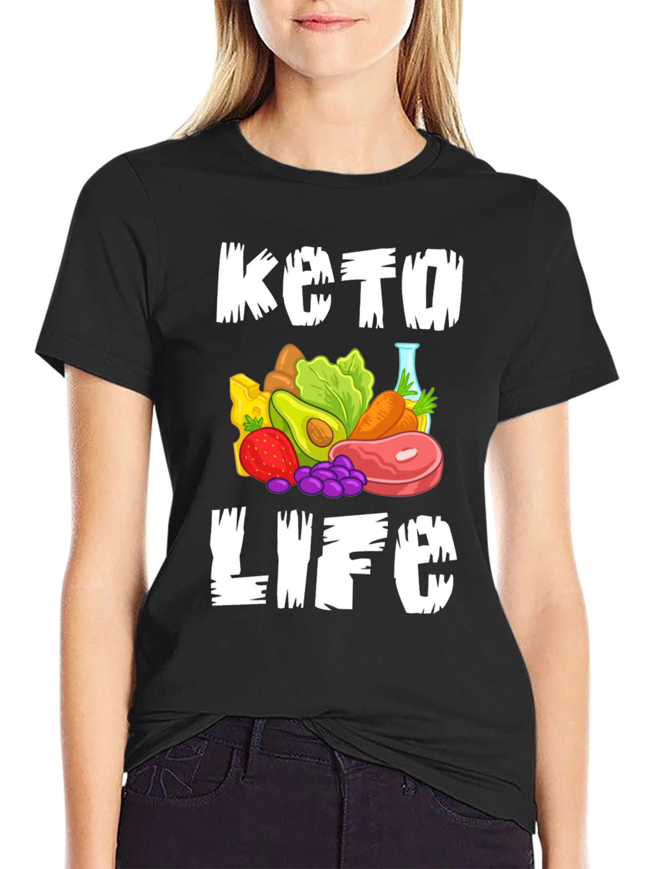 Keto Life Graphic Tee - Black T-Shirt