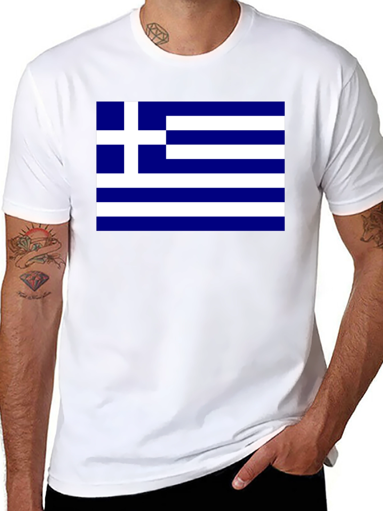 Greek Flag T-Shirt - Show Your Pride!