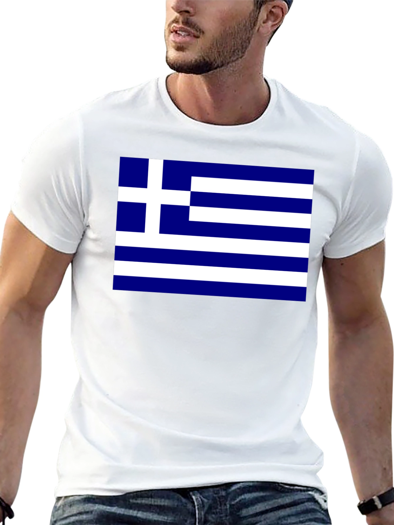 Greek Flag T-Shirt - Show Your Pride!