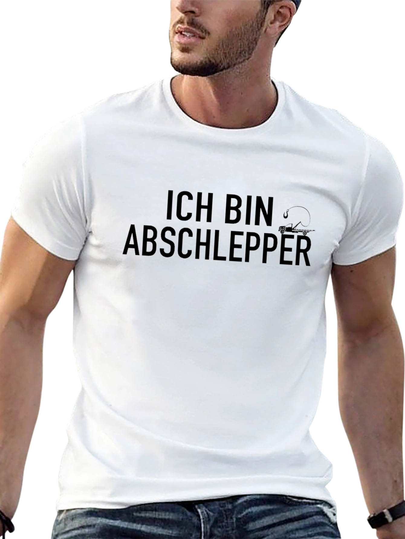 Ich Bin Abschlepper Funny Fishing T-Shirt